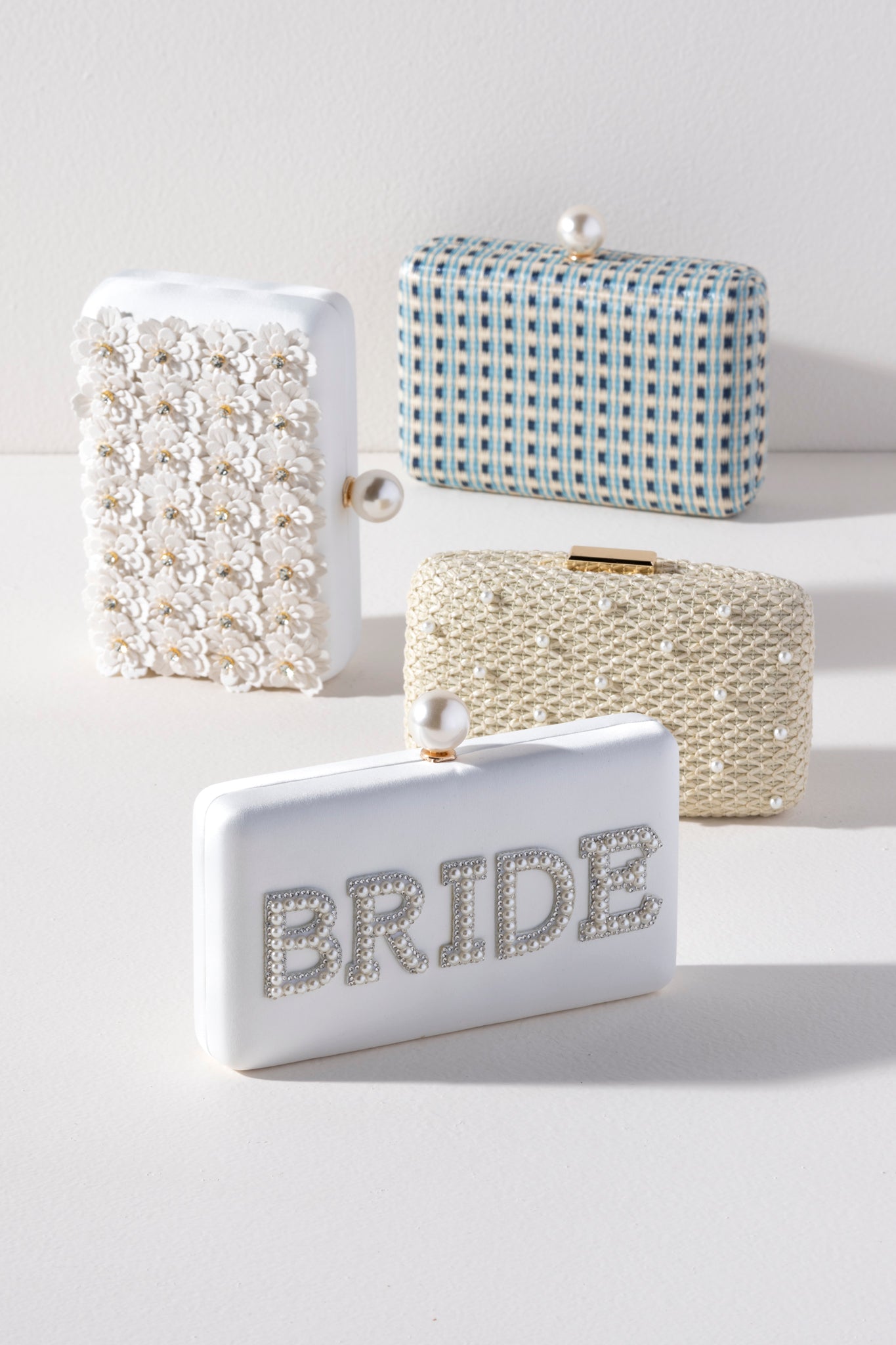 Shiraleah "Bride" Pearl Minaudiere, Ivory