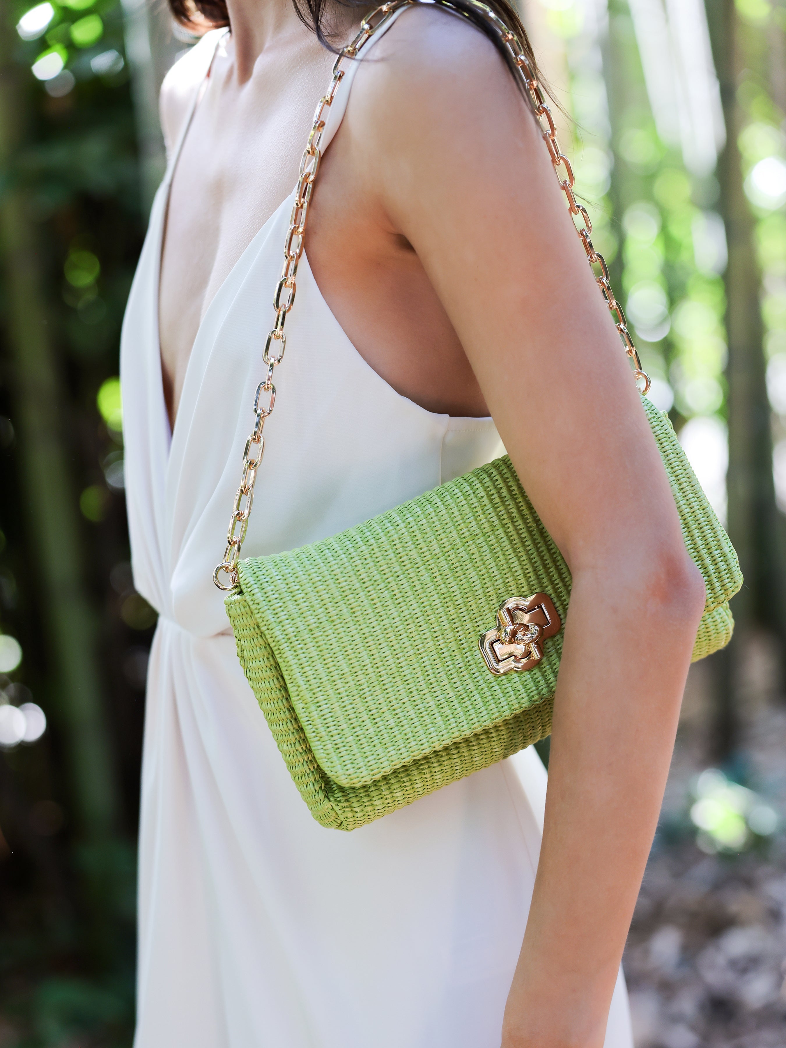 Shiraleah Raffaella Shoulder Bag LIME