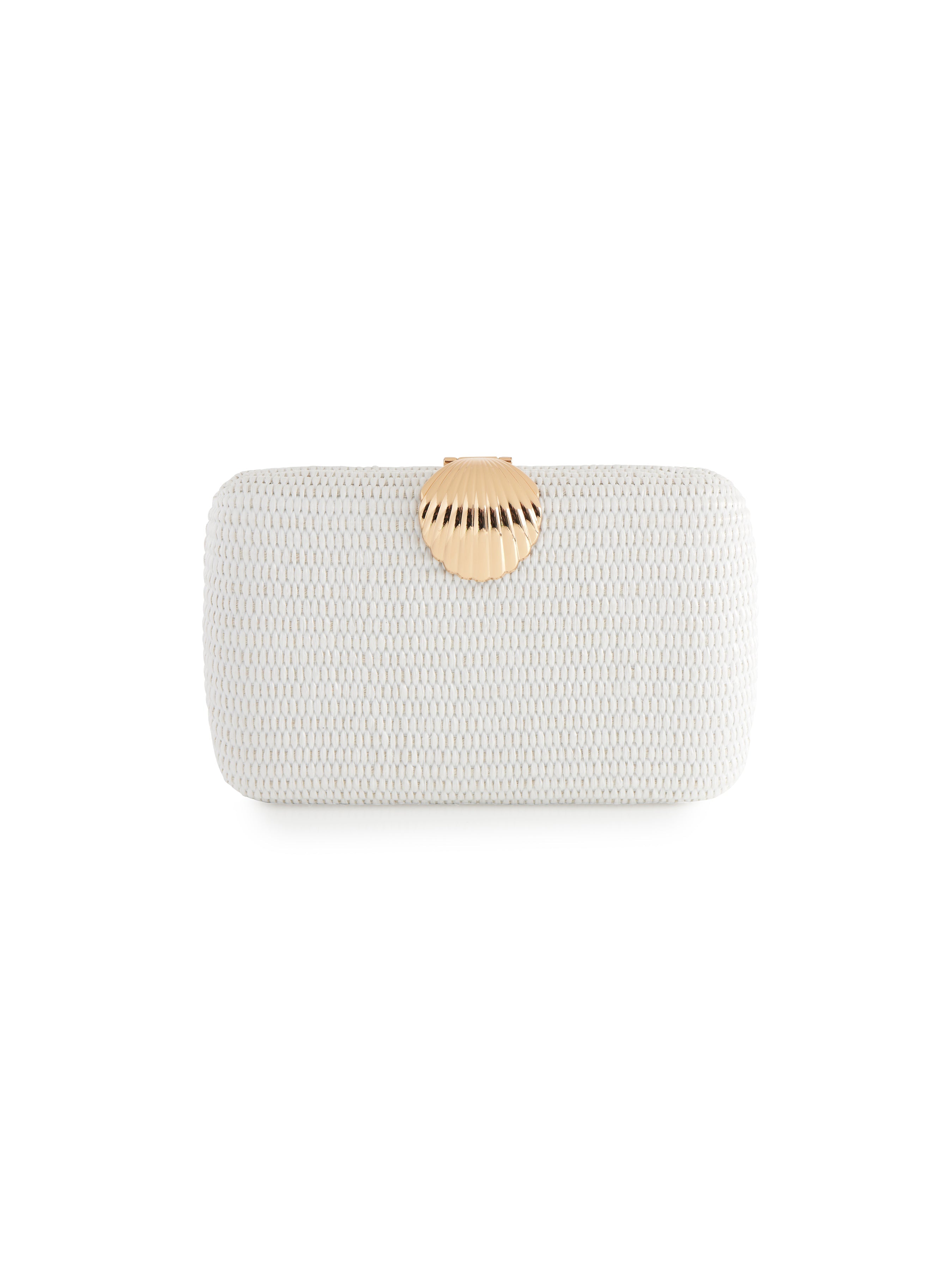 Shiraleah Coquille Minaudiere WHITE