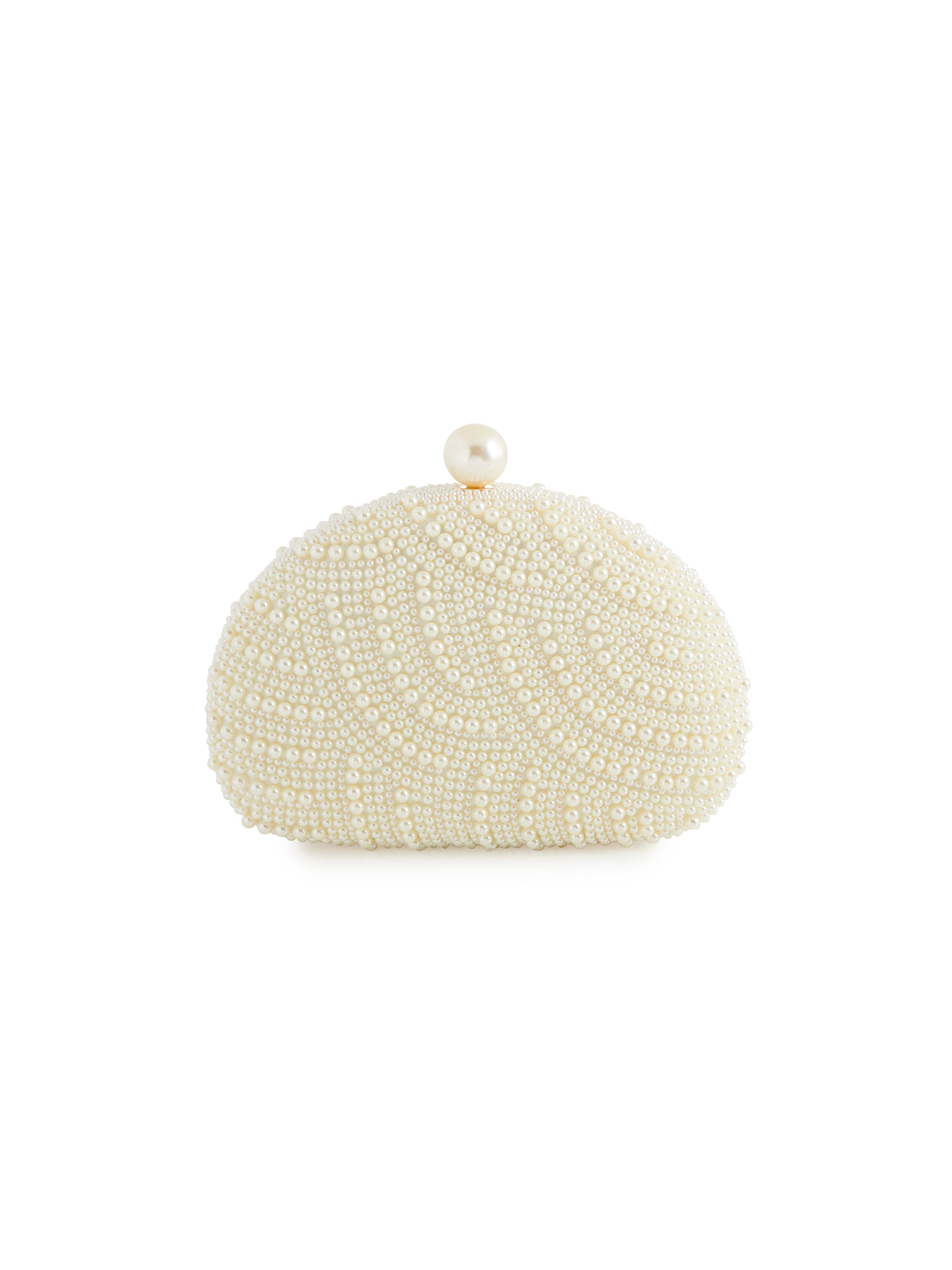 Shiraleah Marguerite Shell Minaudiere, Ivory