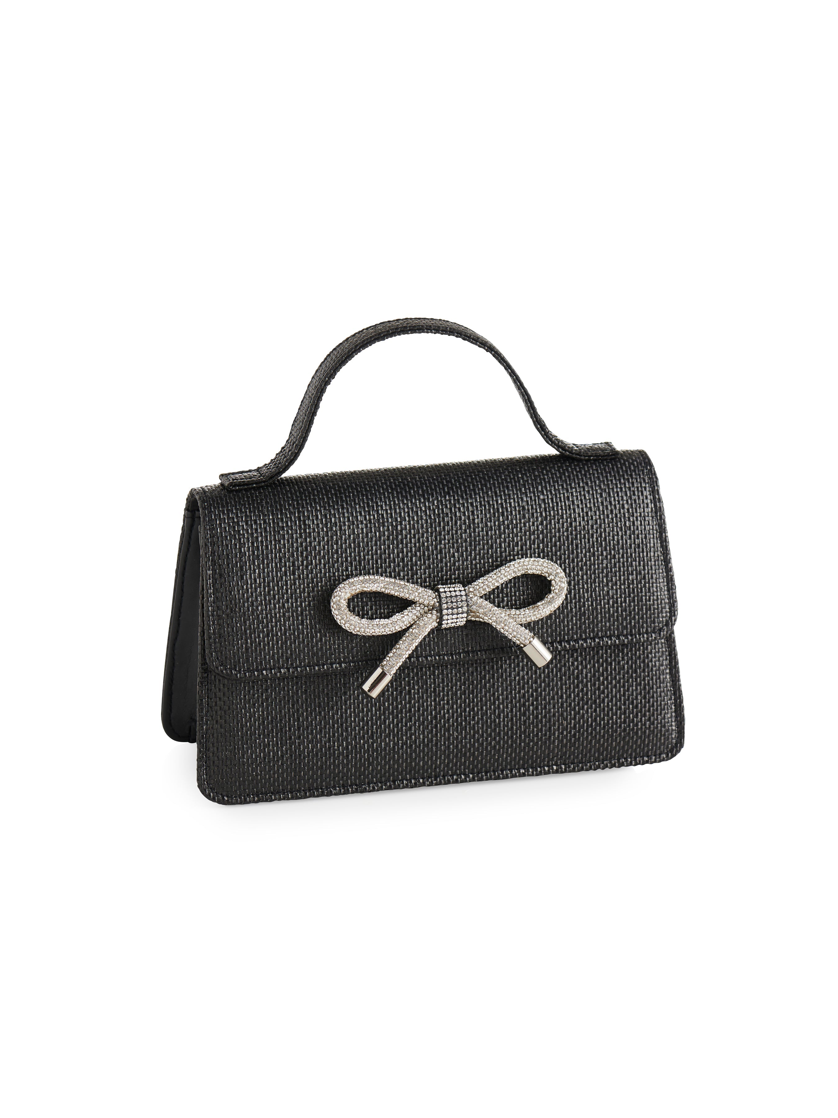 Shiraleah Bowie Straw Mini Bag BLACK