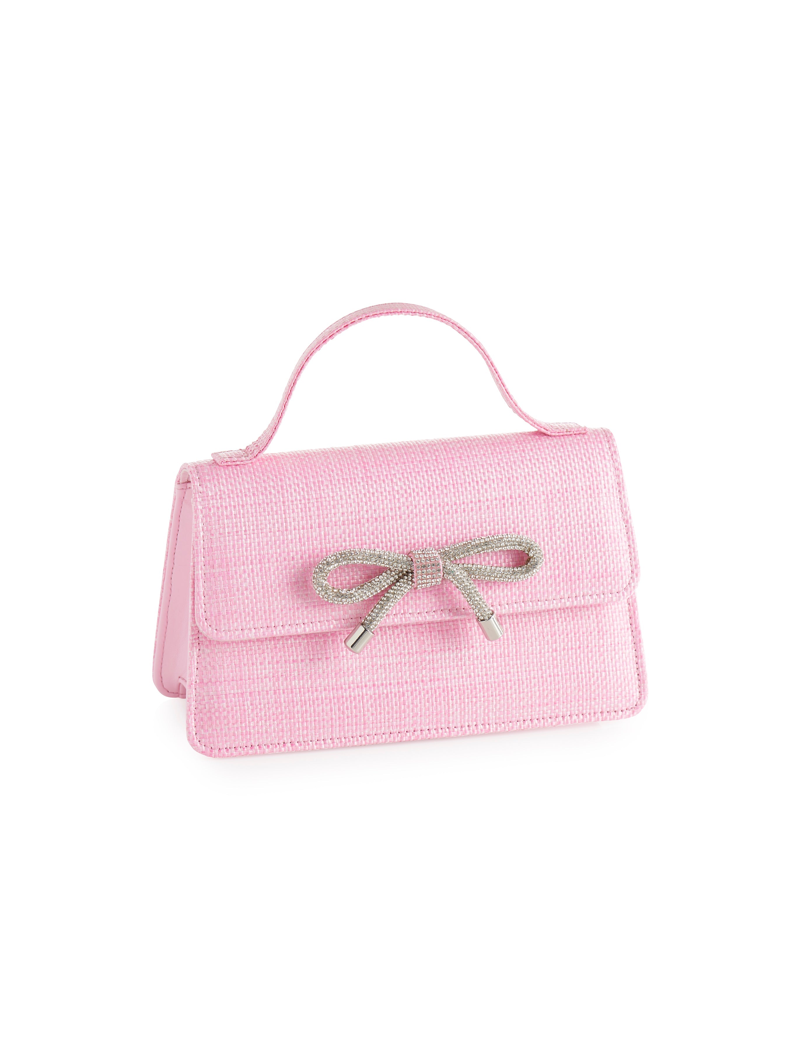 Shiraleah Bowie Straw Mini Bag PINK