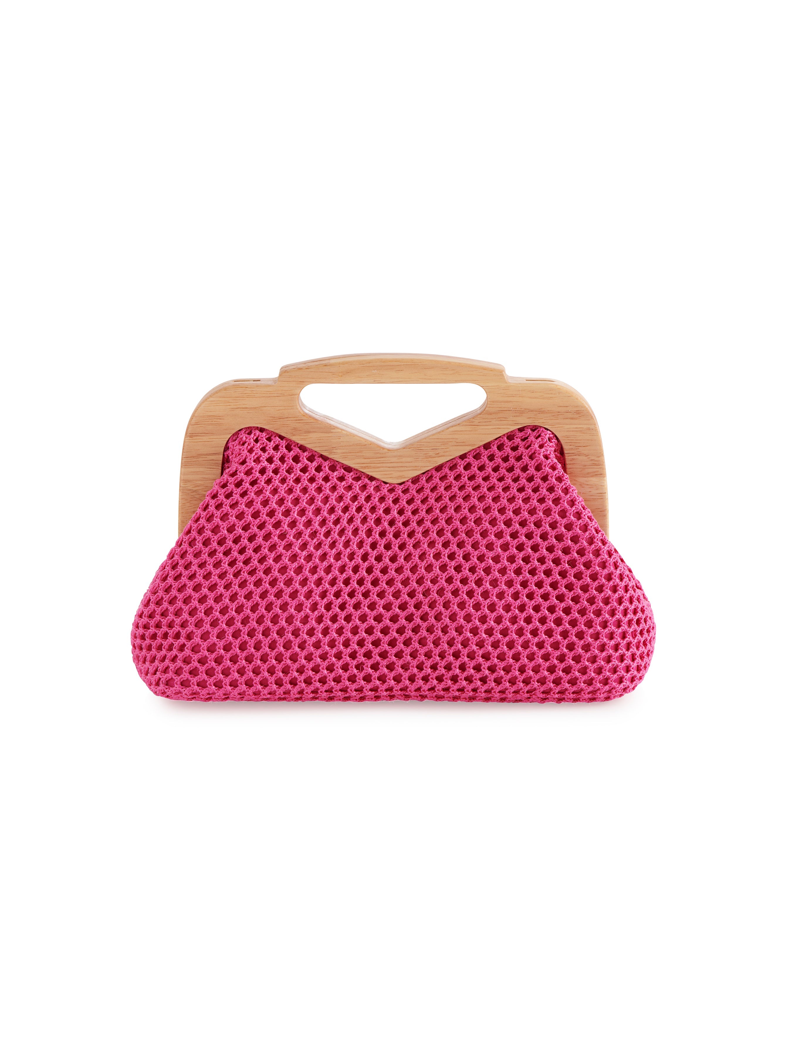 Shiraleah Rio Top Handle Clutch MAGENTA