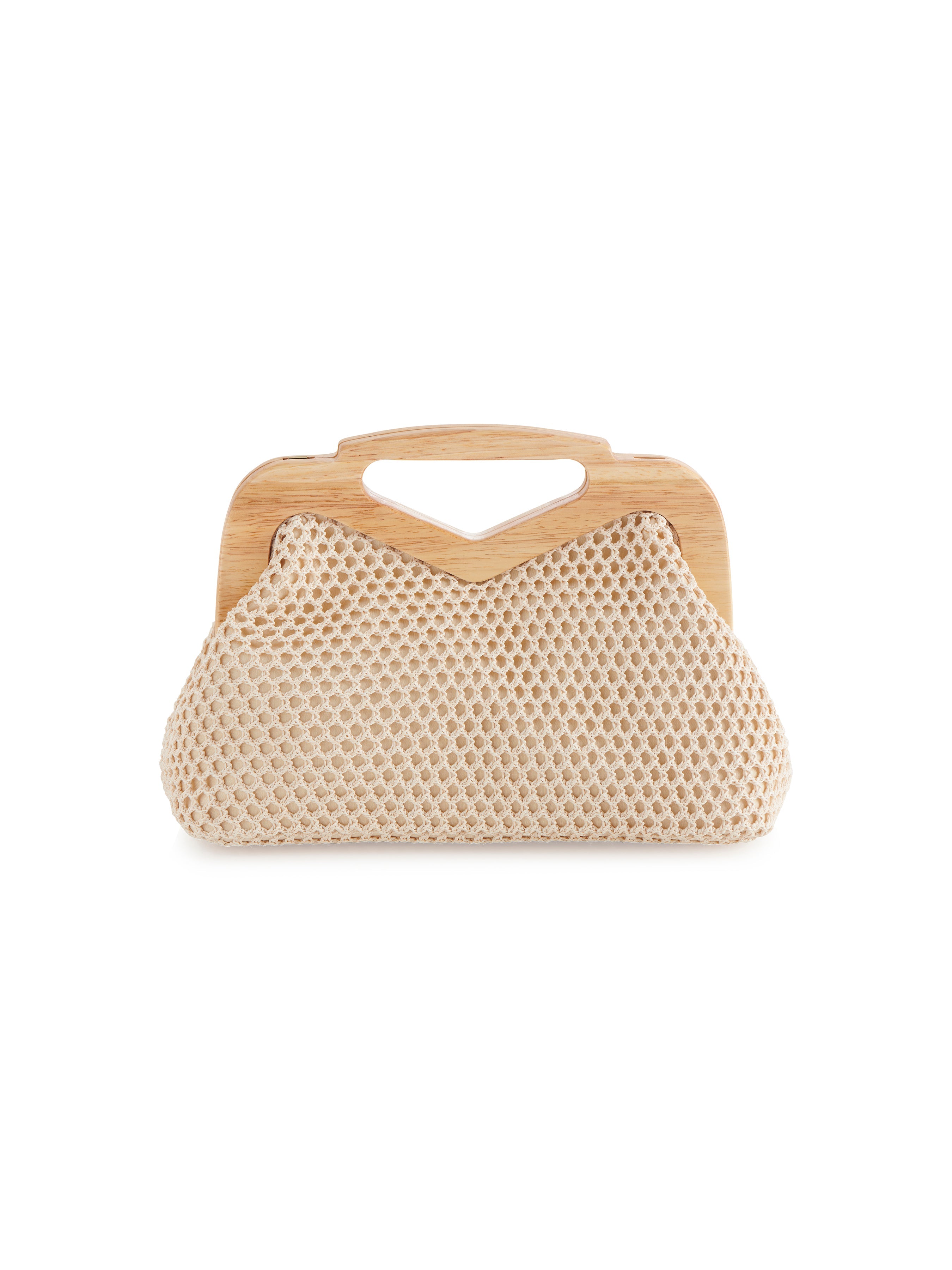 Shiraleah Rio Top Handle Clutch NATURAL