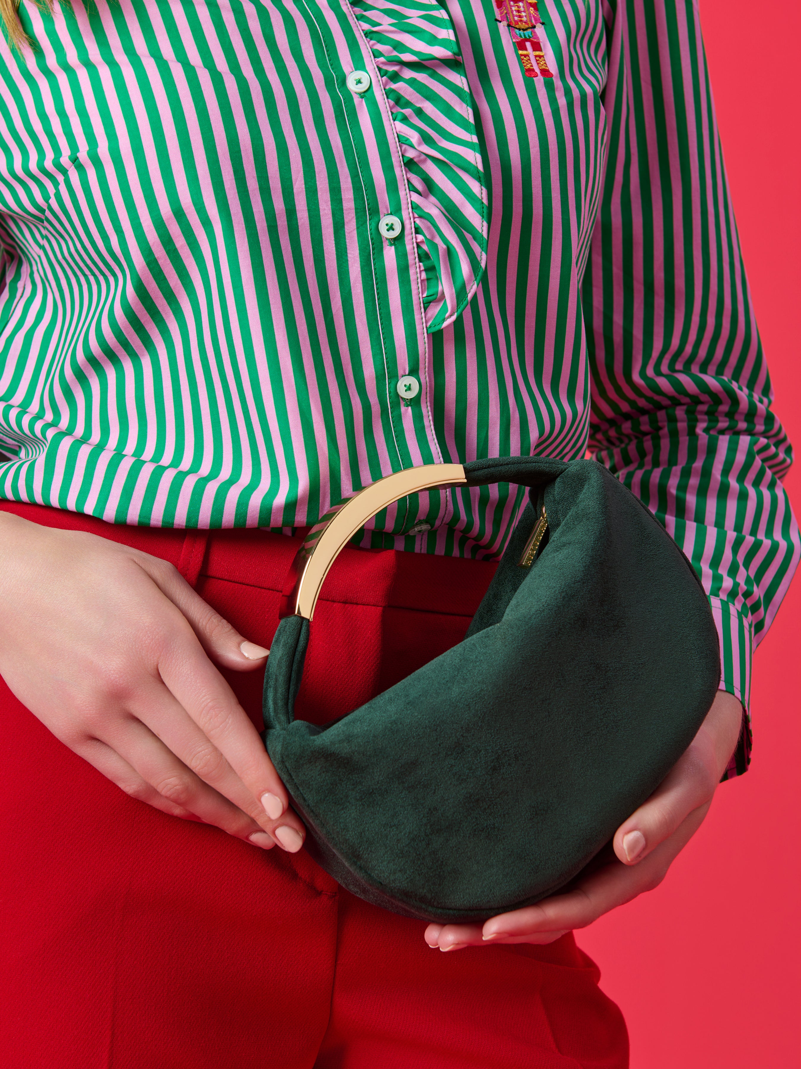 Shiraleah Luna Top Handle Bag GREEN / OS