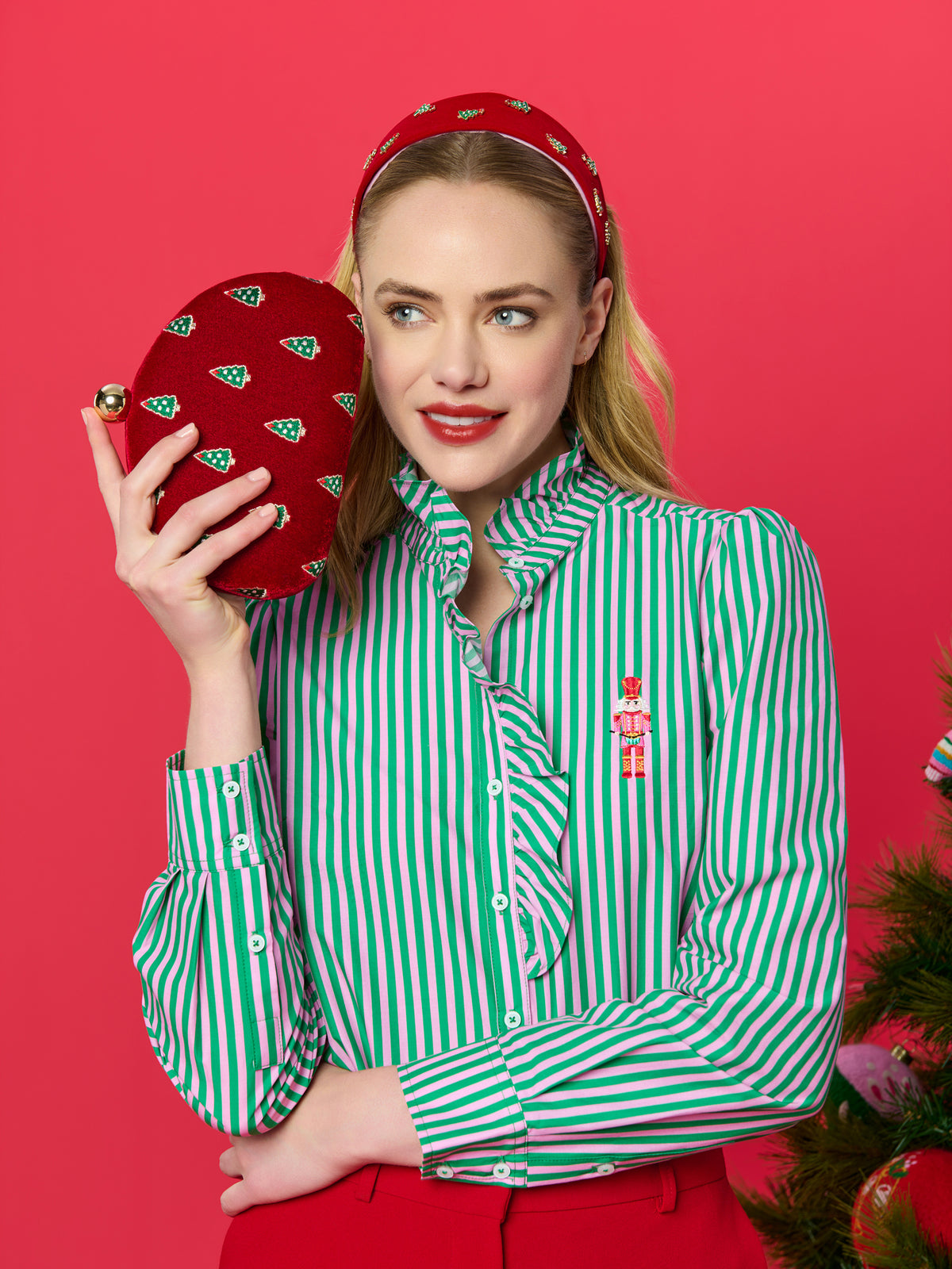 Shiraleah Trees Minaudière, Crimson