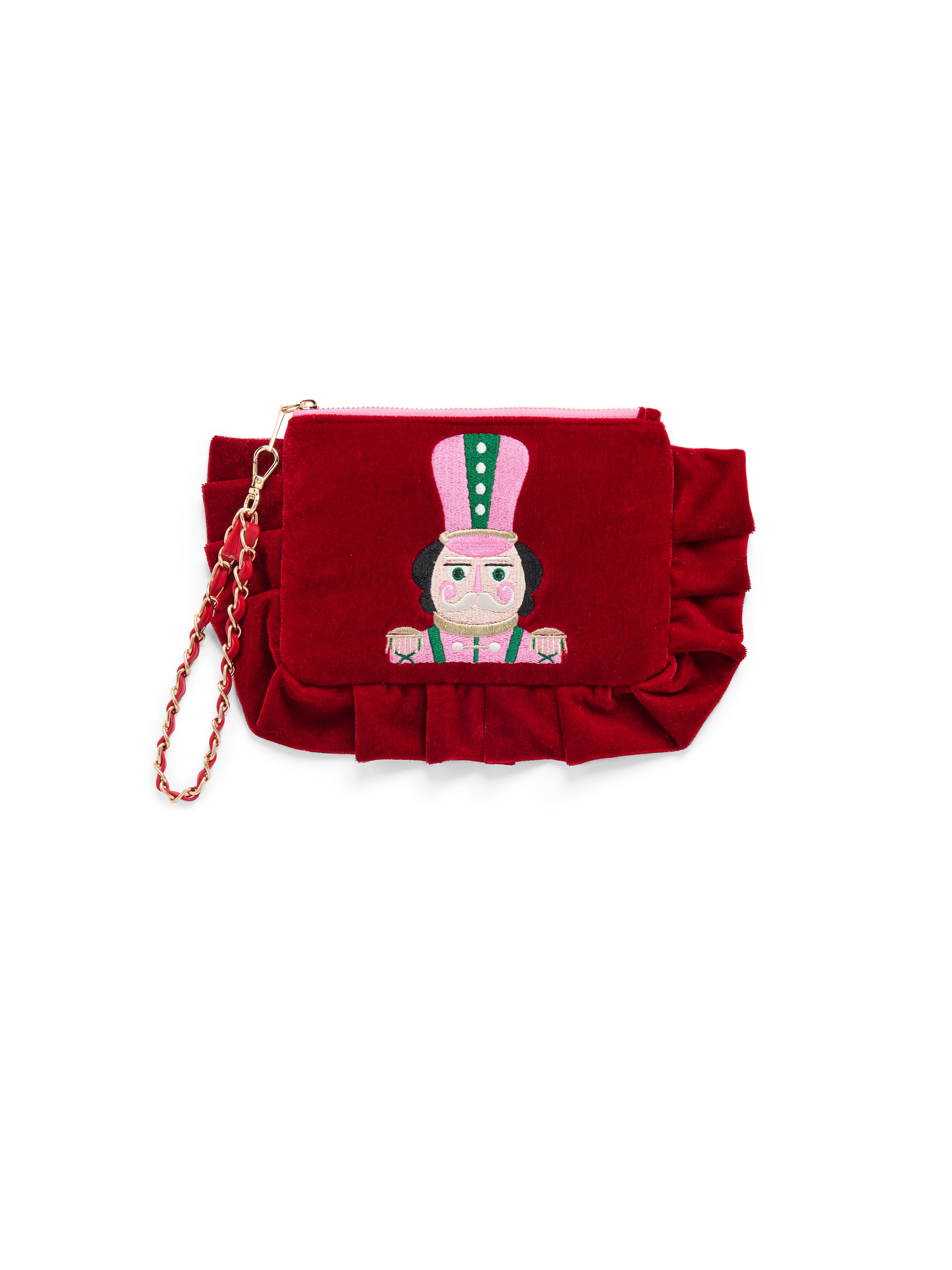 Shiraleah Nutcracker Wristlet, Crimson