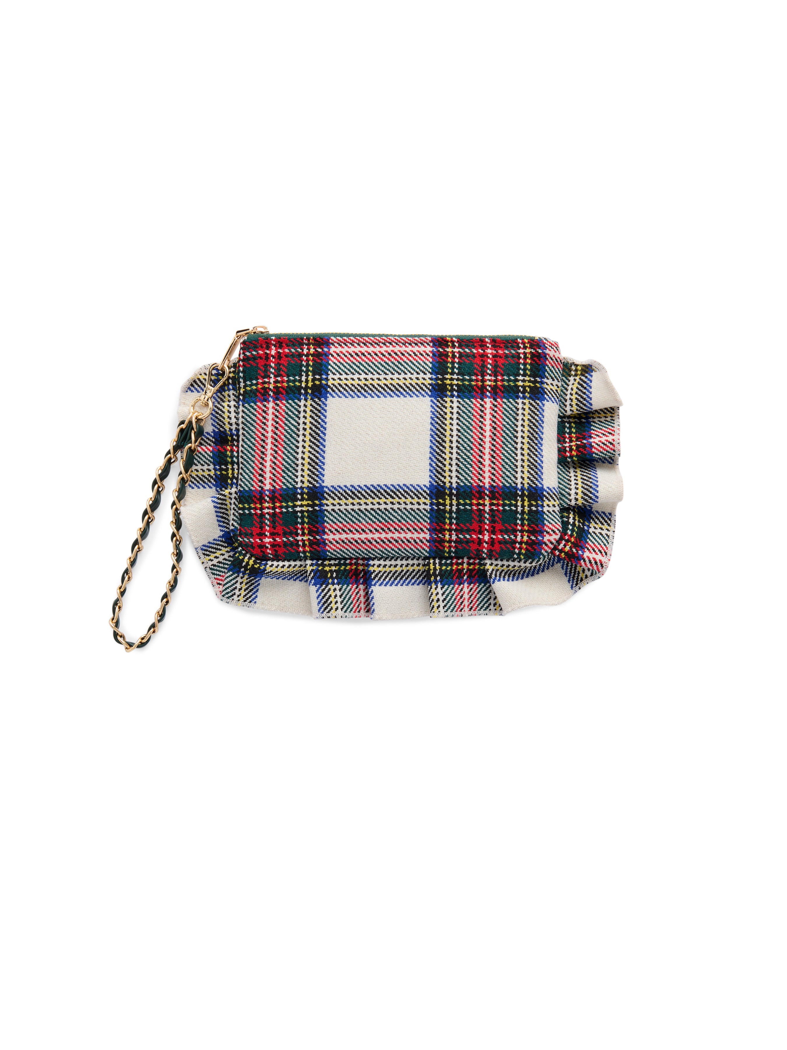 Shiraleah Scottie Ruffle Wristlet IVORY / OS