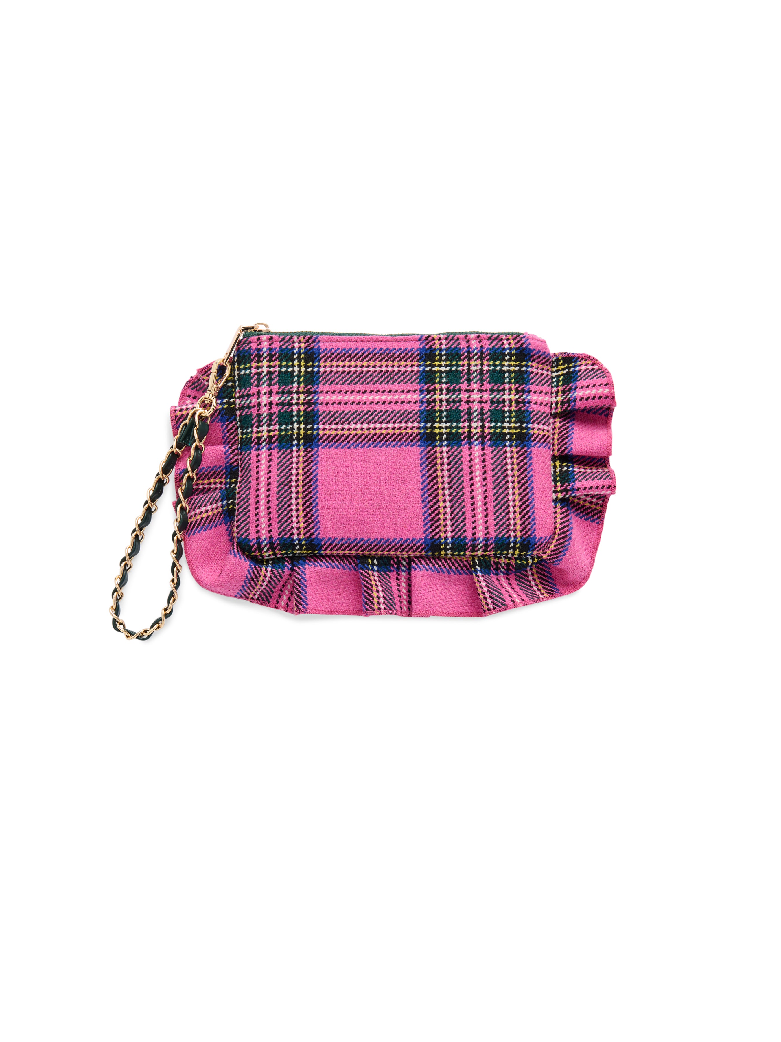 Shiraleah Scottie Ruffle Wristlet PINK / OS