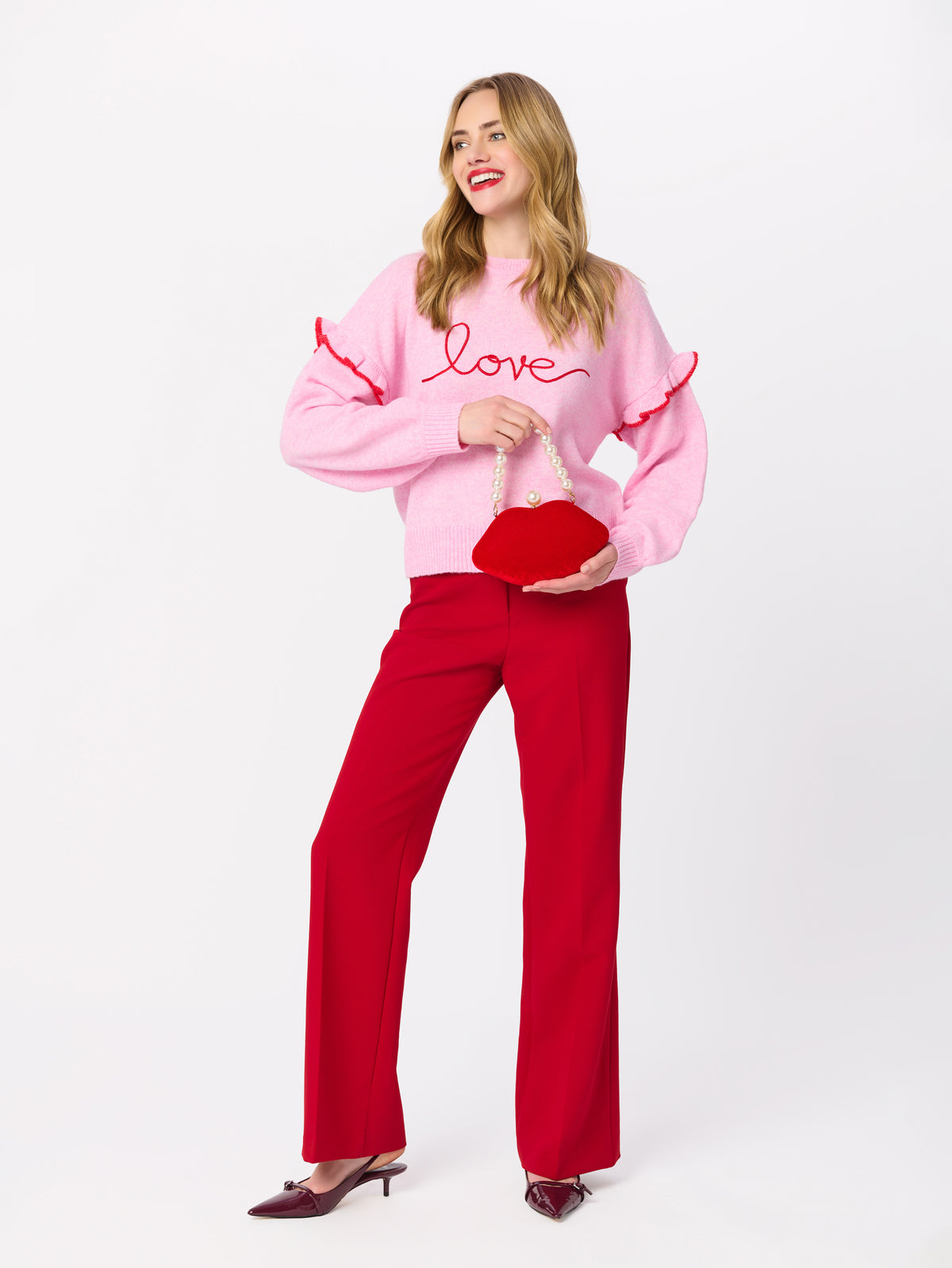 Shiraleah Lips Minaudière, Scarlet