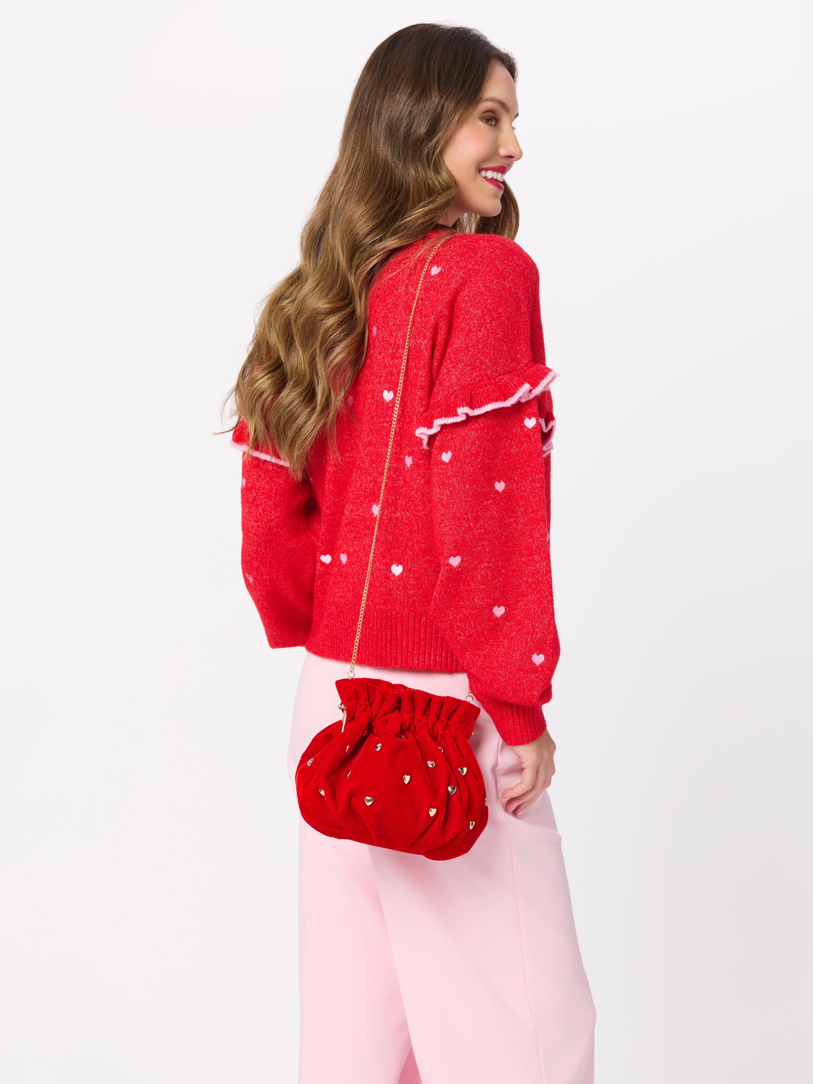 Shiraleah Love Frame Clutch SCARLET / OS