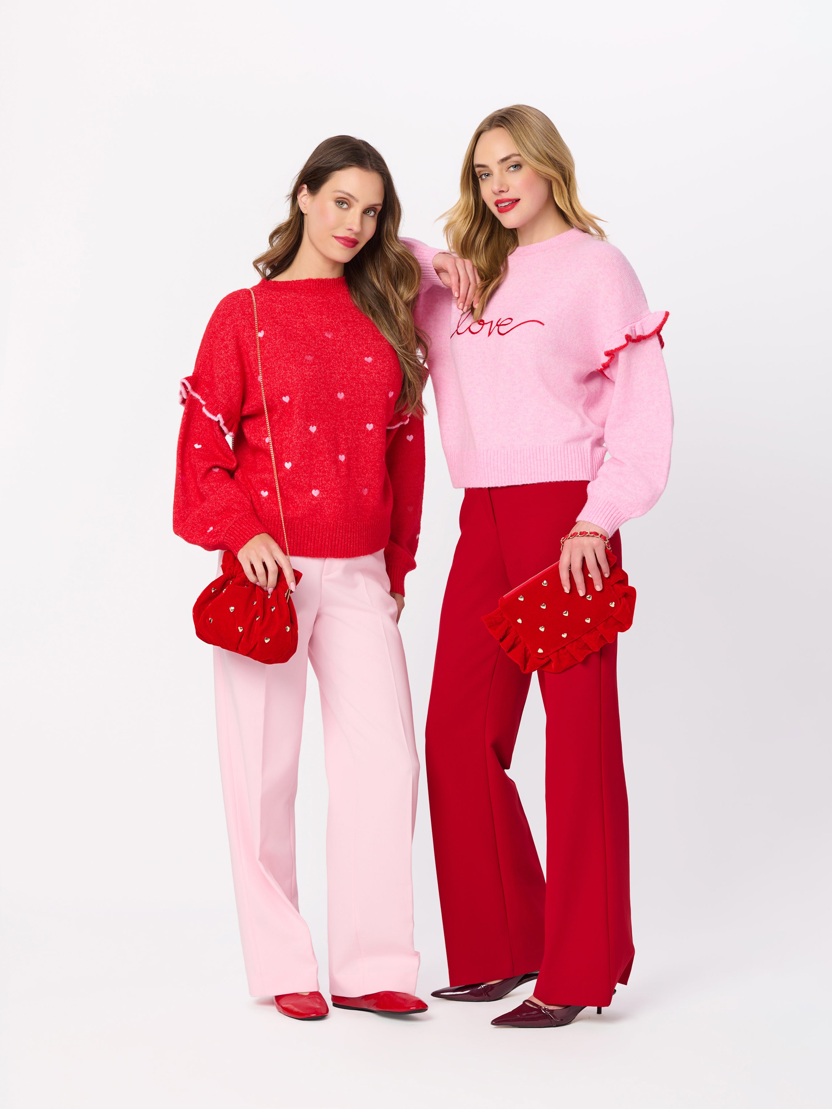 Shiraleah Love Frame Clutch SCARLET / OS