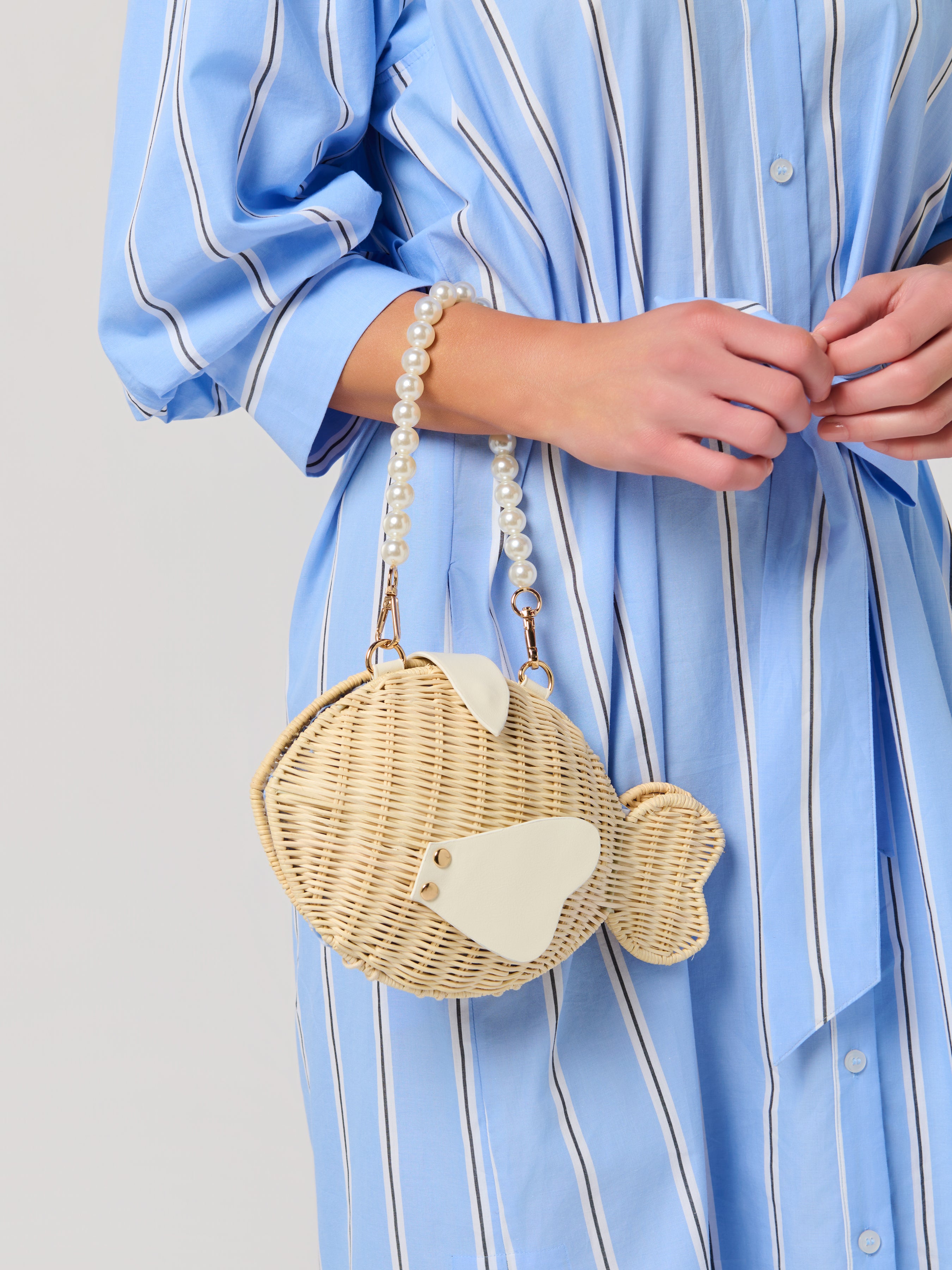 Shiraleah Marina Fish Bag, Natural