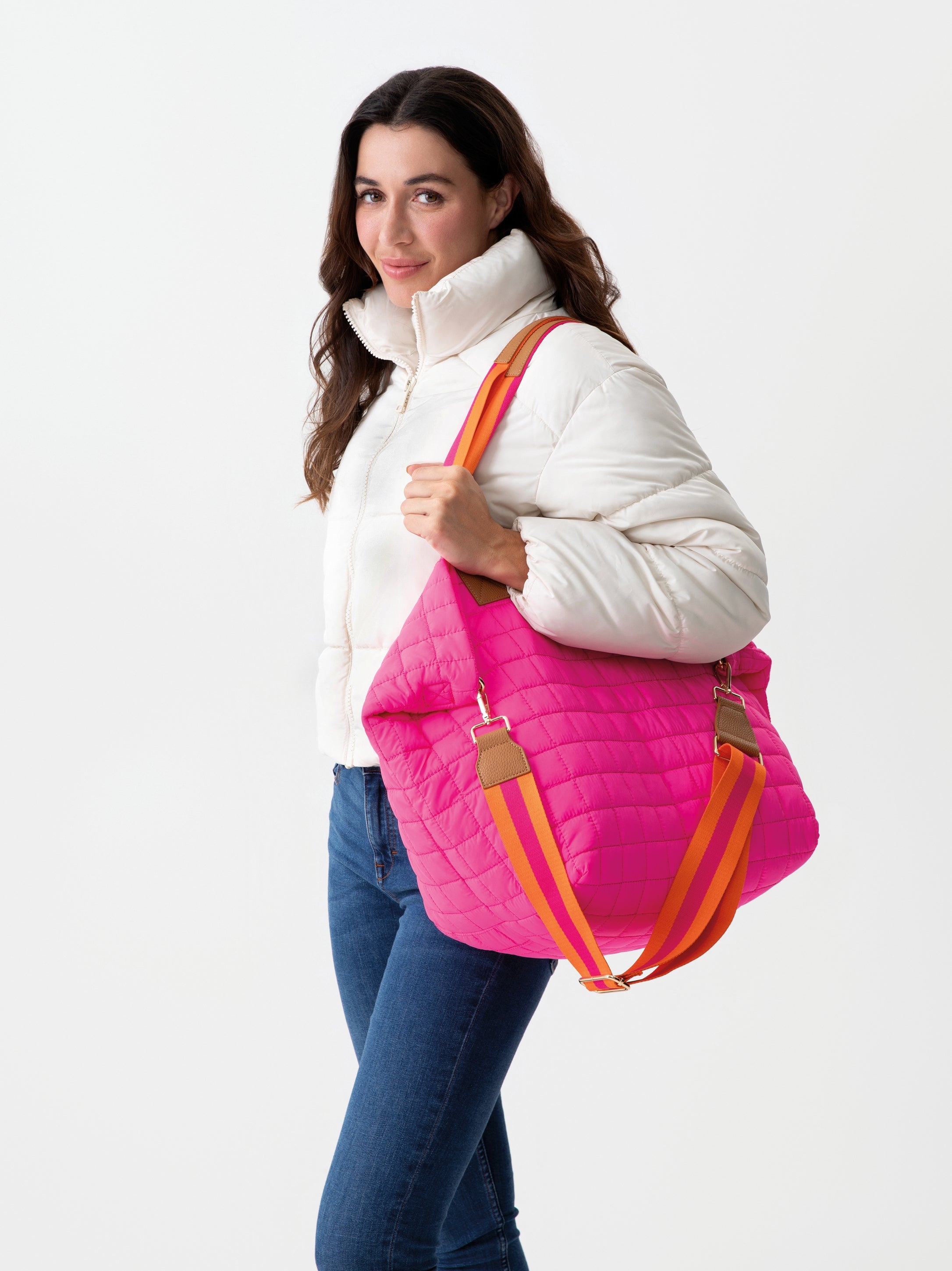 Shiraleah Ezra Travel Tote MAGENTA