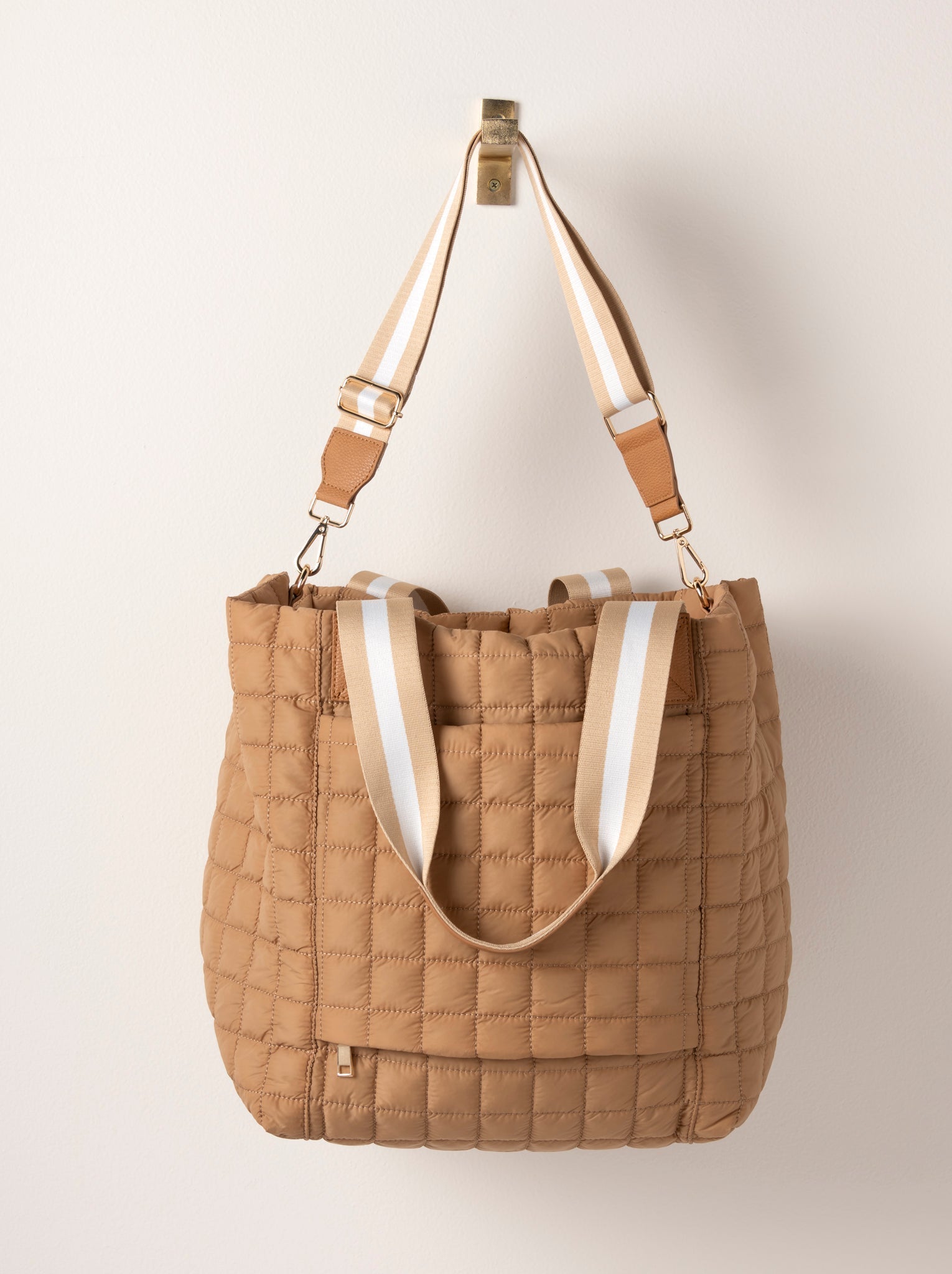 Shiraleah Ezra Travel Tote TAN