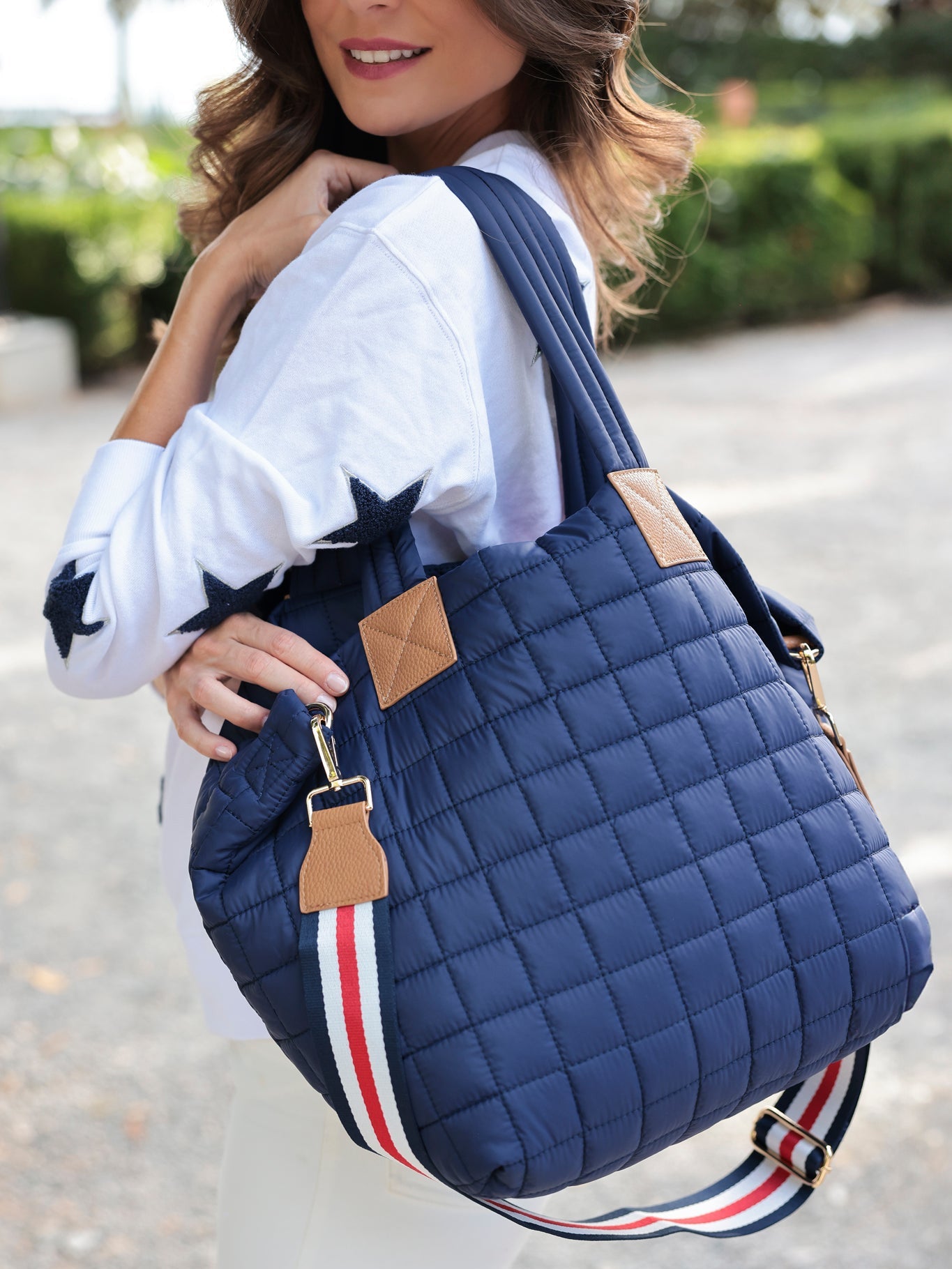 Shiraleah Ezra Tote NAVY