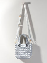 Shiraleah Logan Mini Tote Cross-Body, Silver