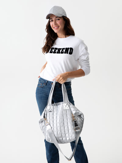 Shiraleah "Weekend" Sweatshirt, White