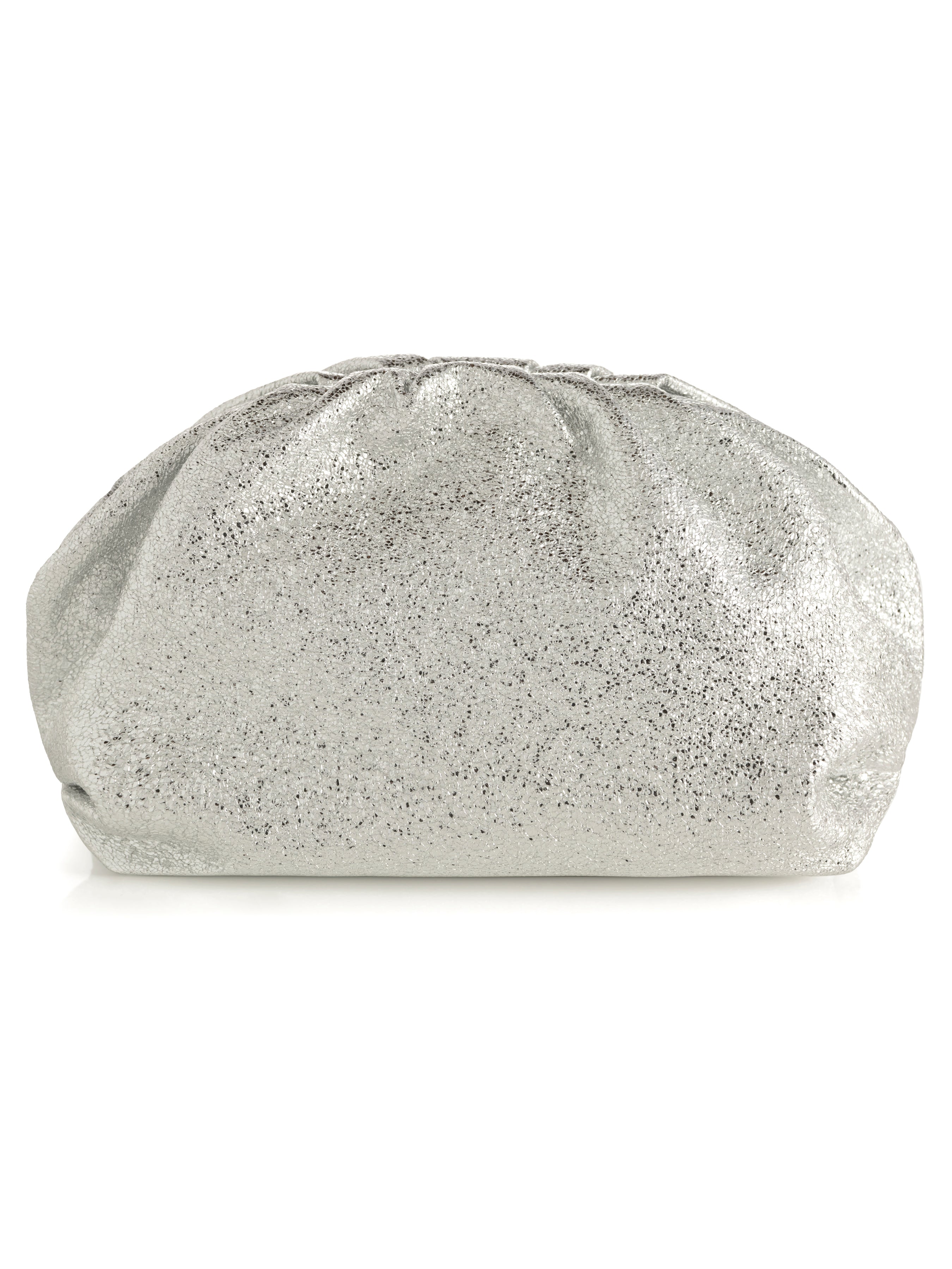 Shiraleah Chrissy Metallic Clutch, Silver