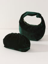 Shiraleah Chrissy Velvet Clutch, Green