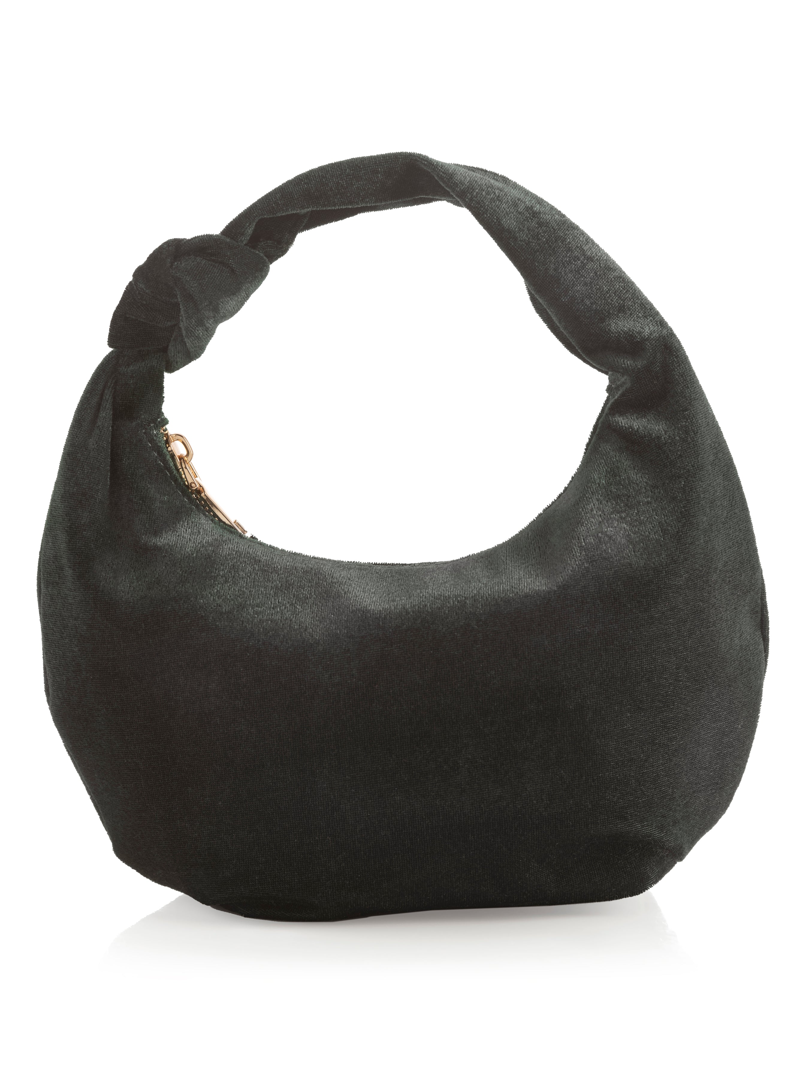 Shiraleah Chrissy Knotted Velvet Top Handle Bag, Black