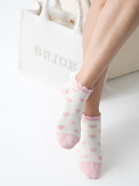 Shiraleah Hearts Home Socks, Blush