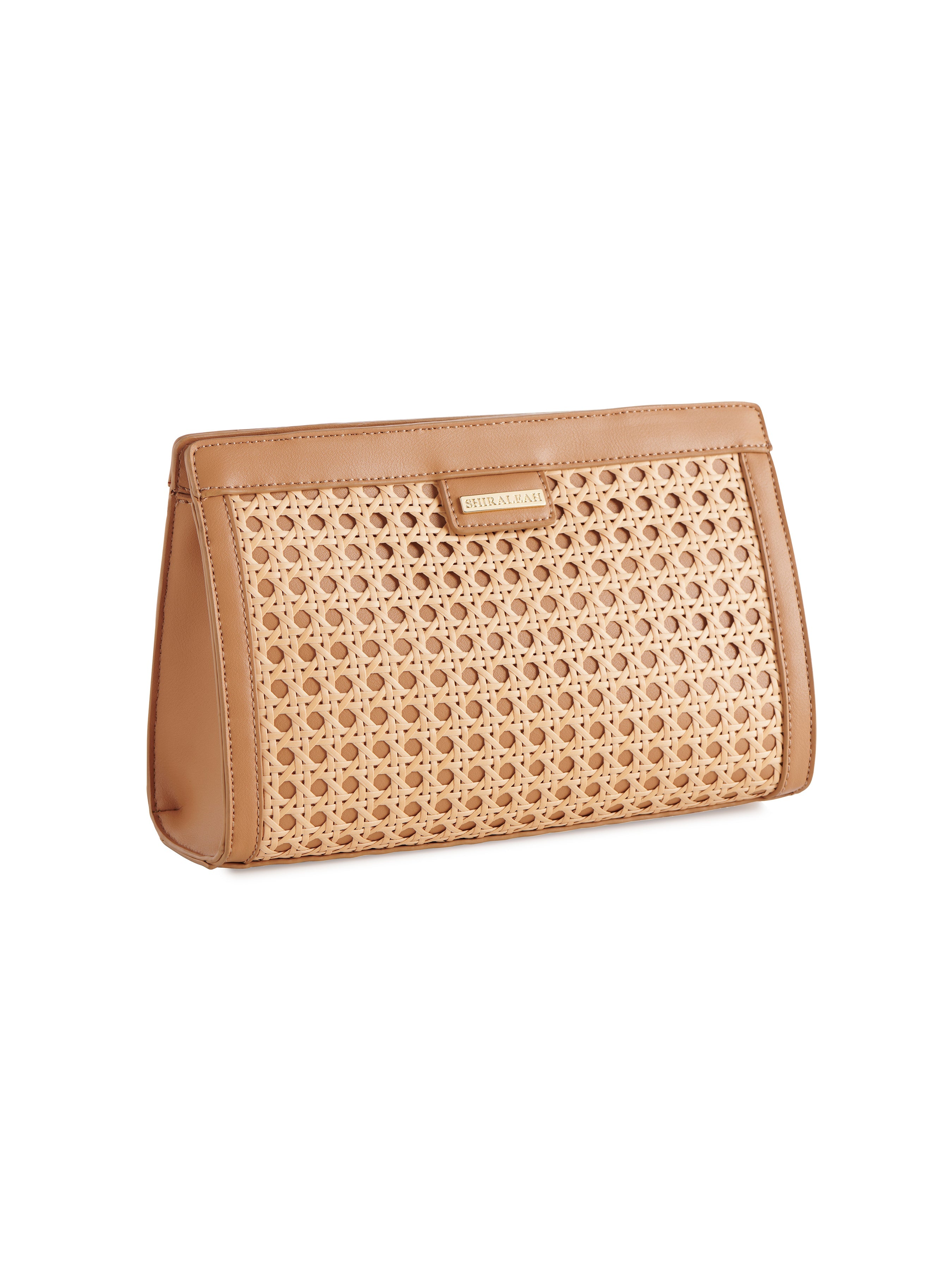 Shiraleah Soleil Clutch TAN