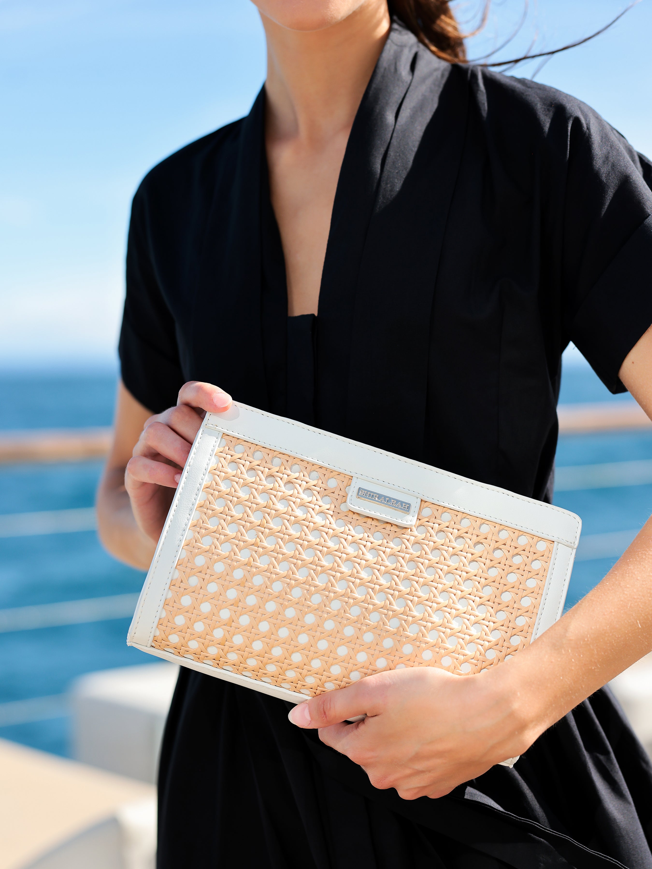 Shiraleah Soleil Clutch WHITE