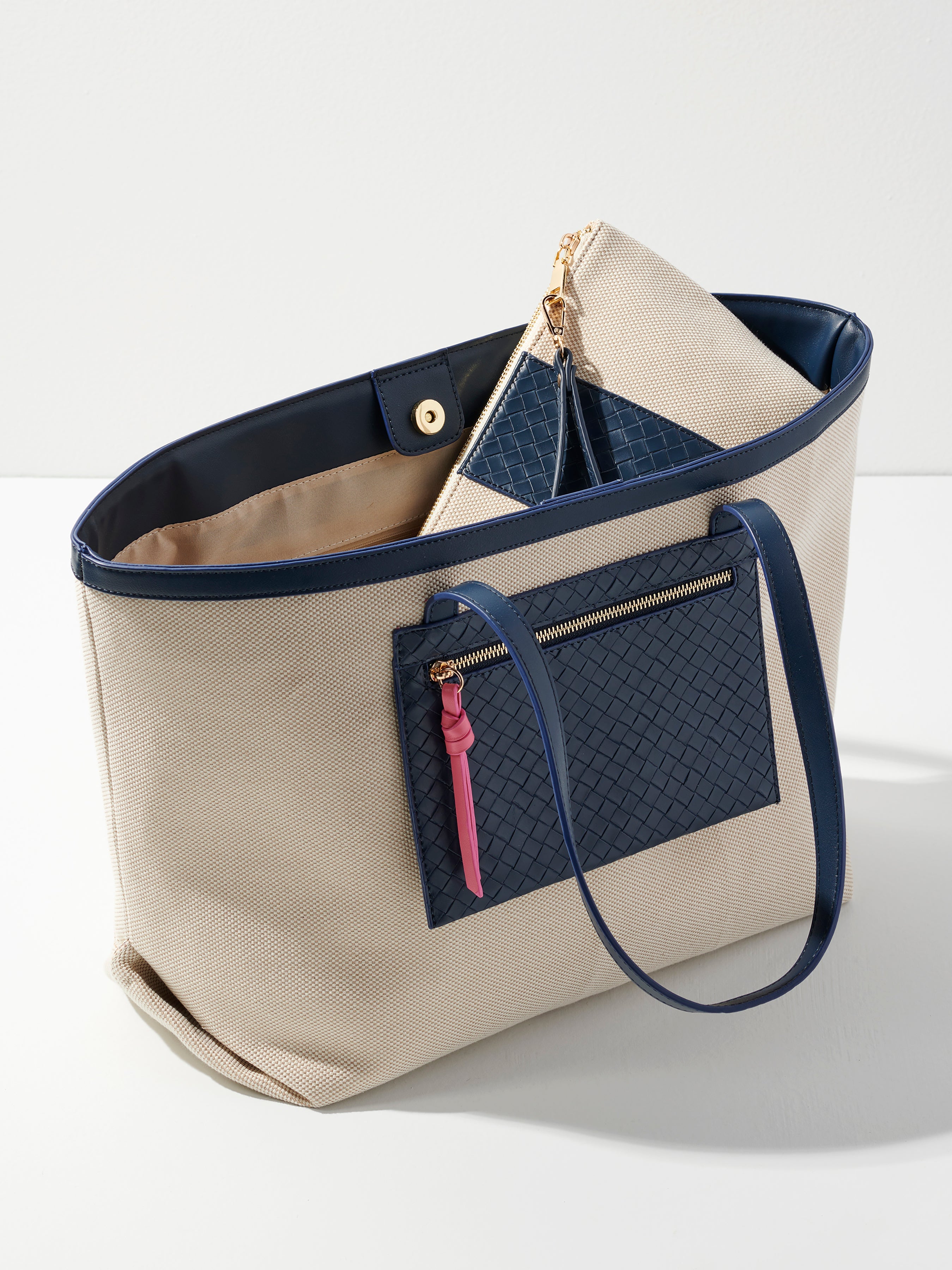 Shiraleah Frankie Tote NAVY