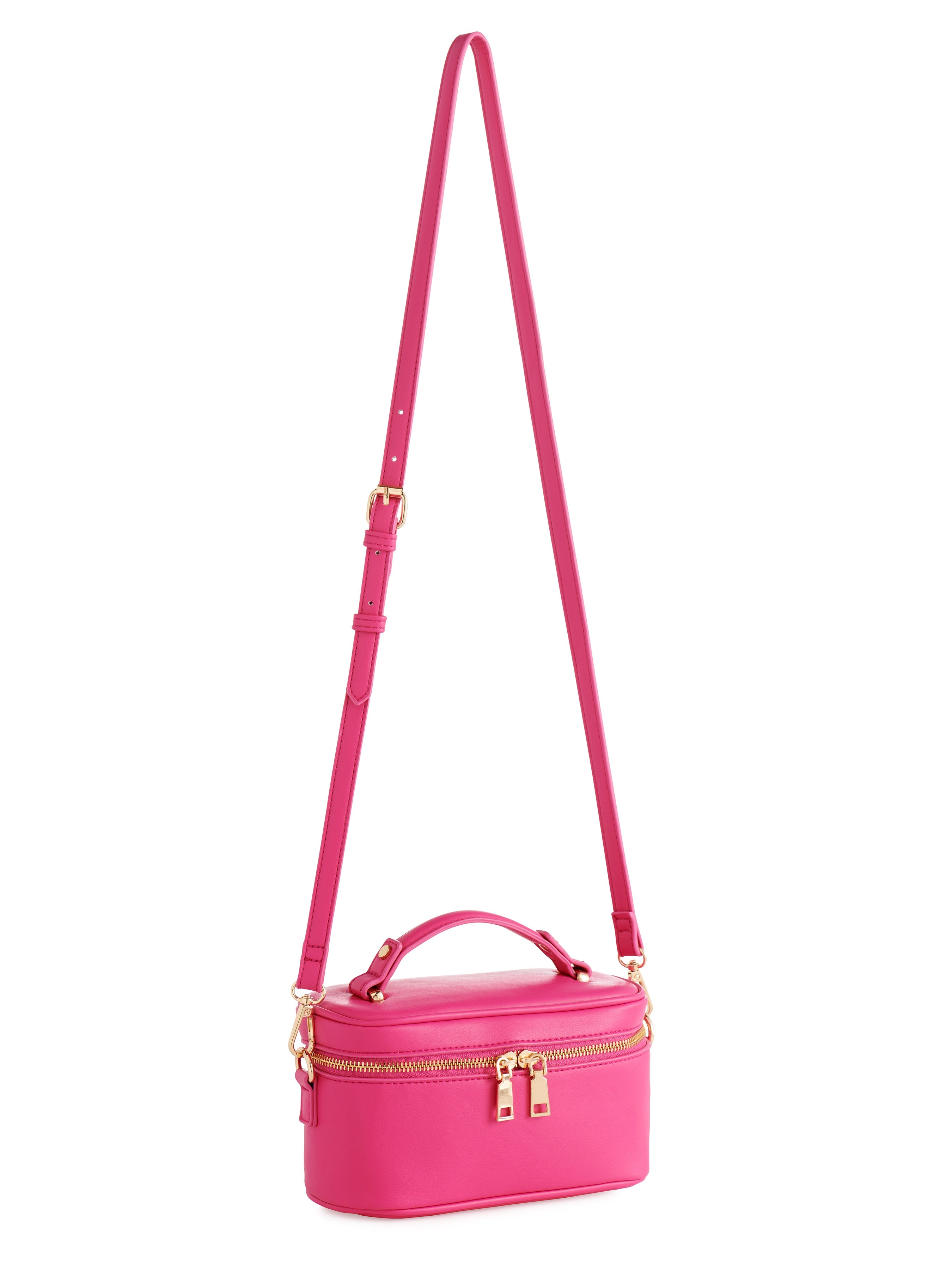 Shiraleah Jo Boxy Top Handle Shoulder Bag MAGENTA