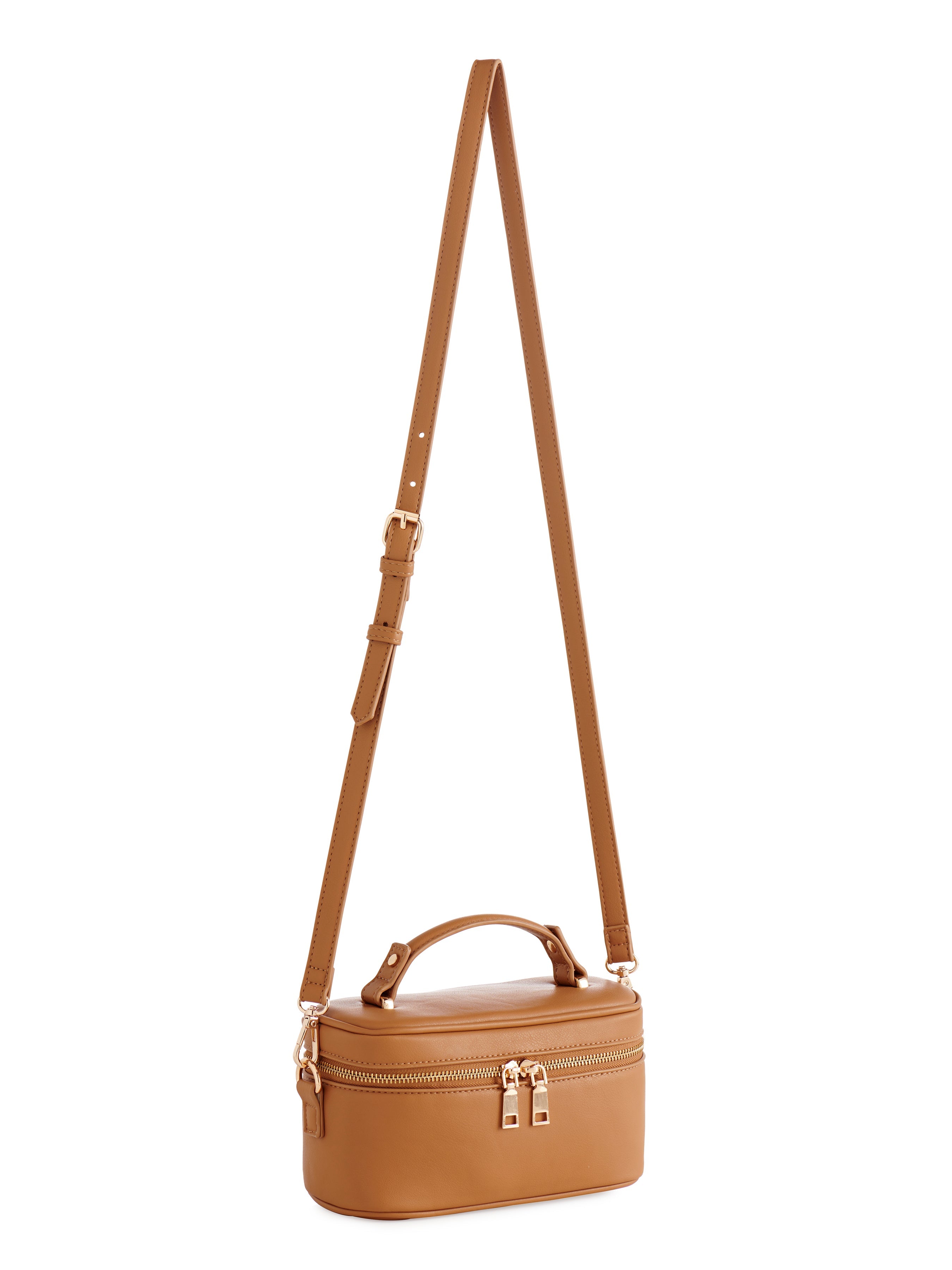 Shiraleah Jo Boxy Top Handle Shoulder Bag TAN