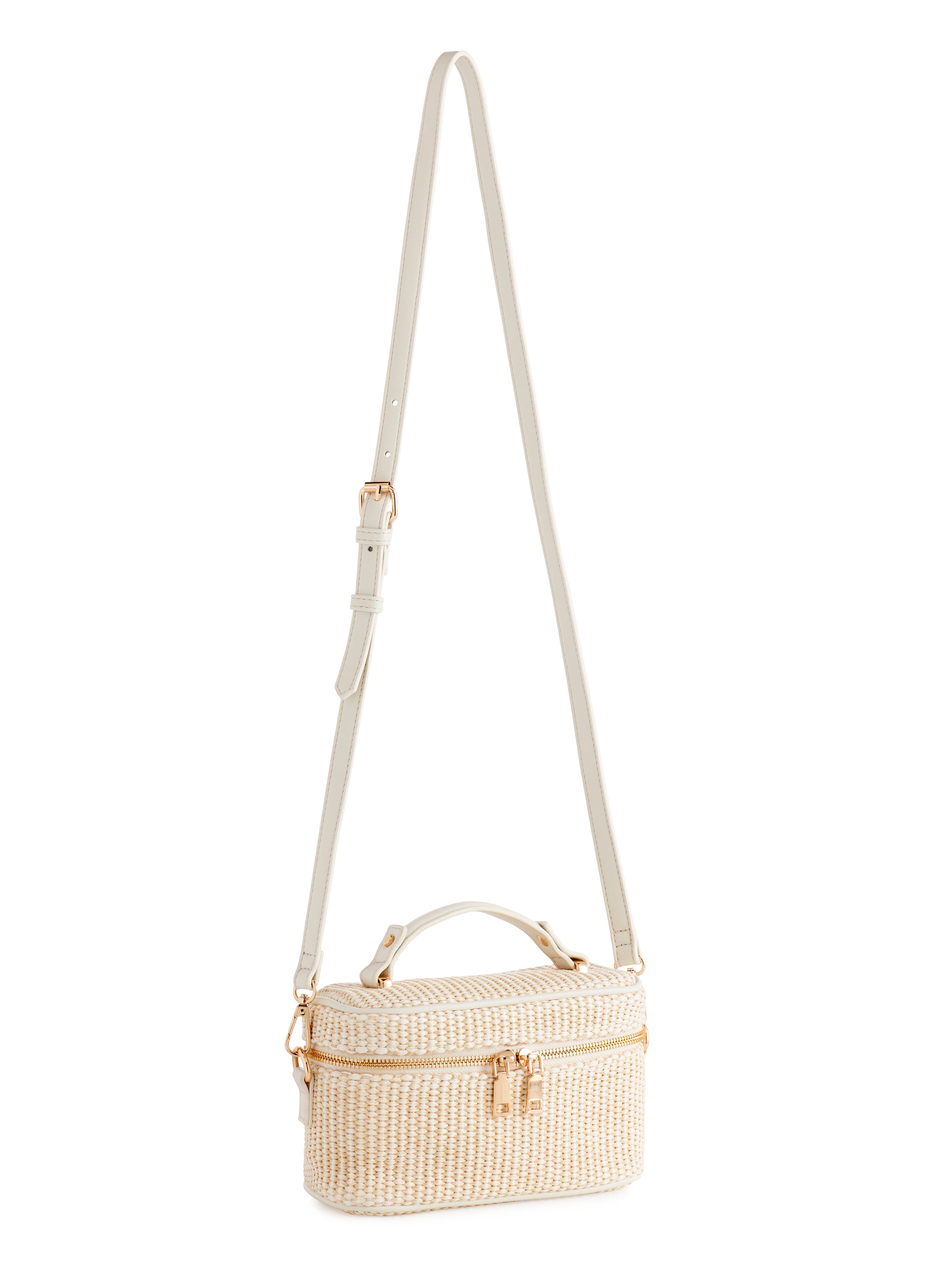 Shiraleah Josephine Boxy Top Handle Shoulder Bag IVORY