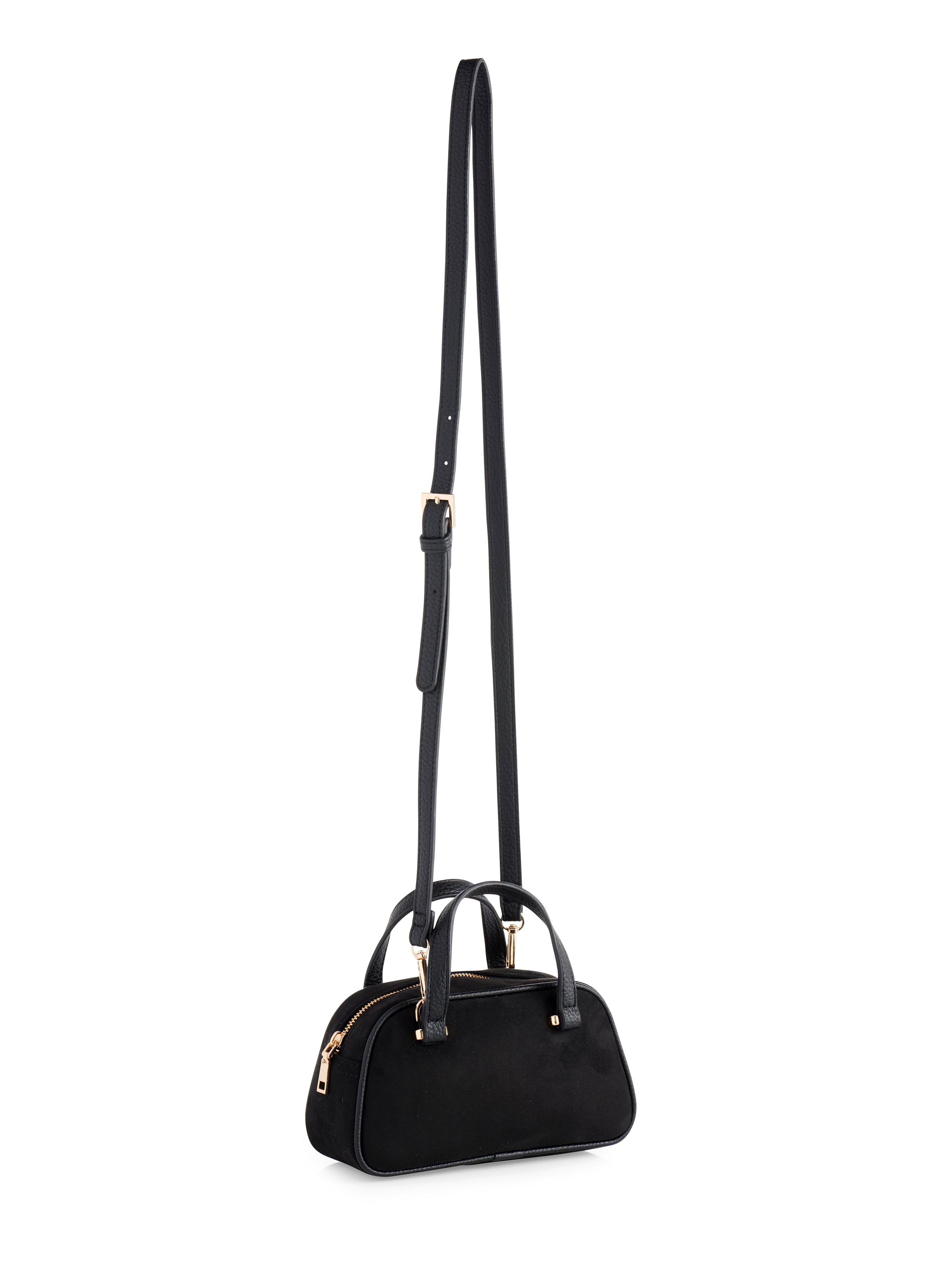 Shiraleah Vallerie Suede Mini Top Handle Bag BLACK
