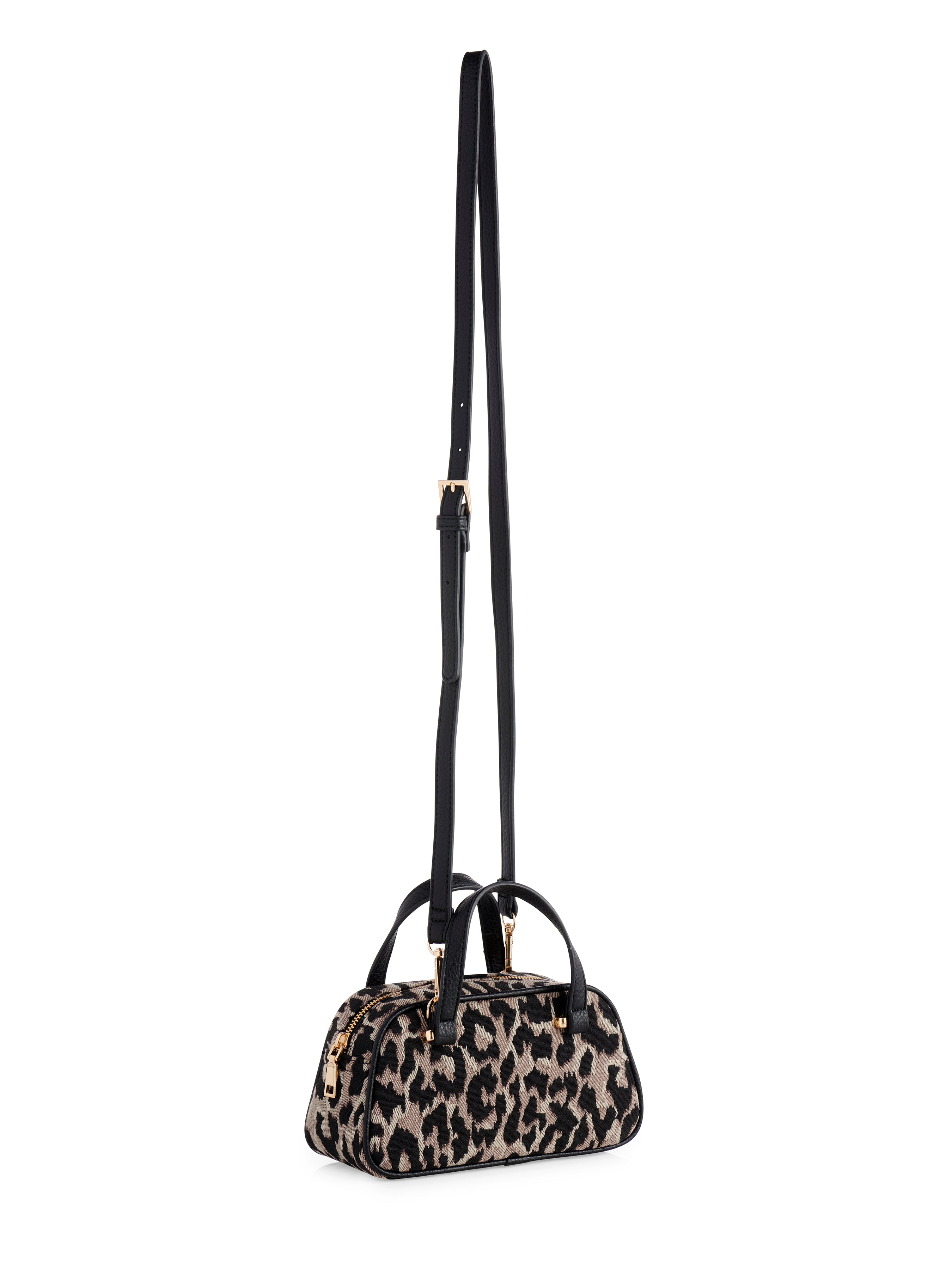 Shiraleah Vallerie Animal Pattern Mini Top Handle Bag, Leopard
