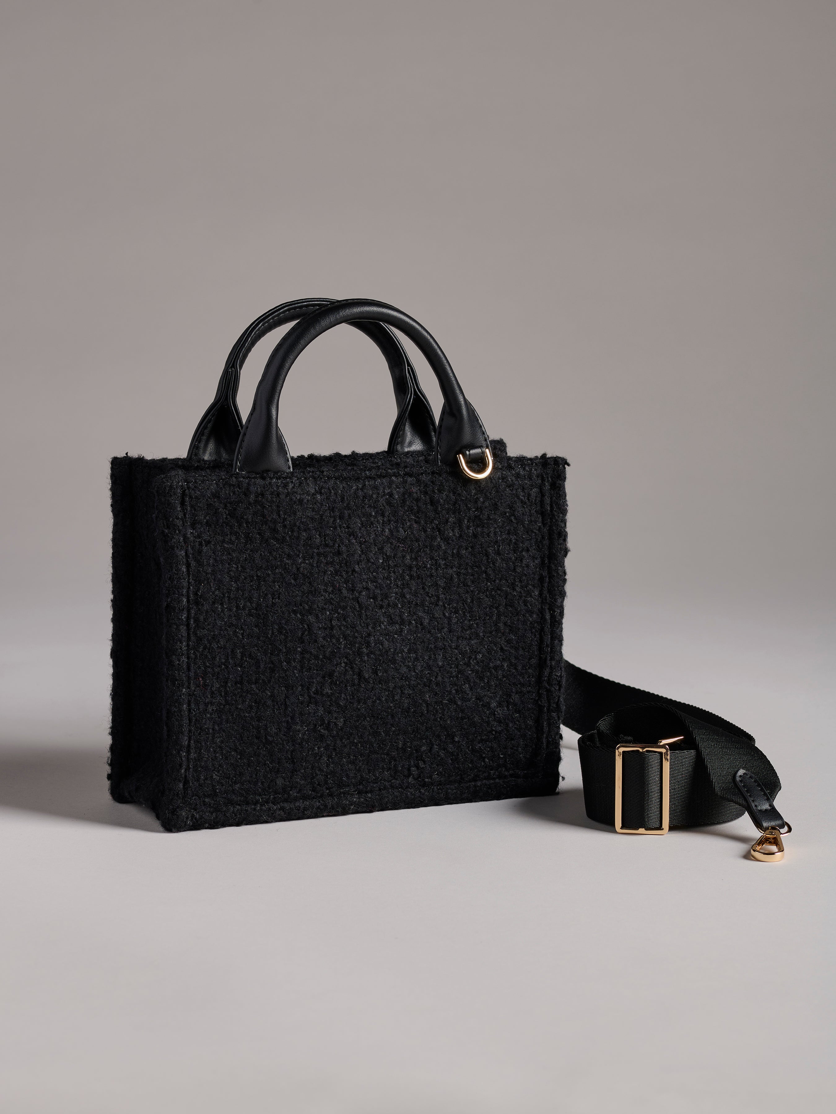Shiraleah Jerry Mini Tote, Black