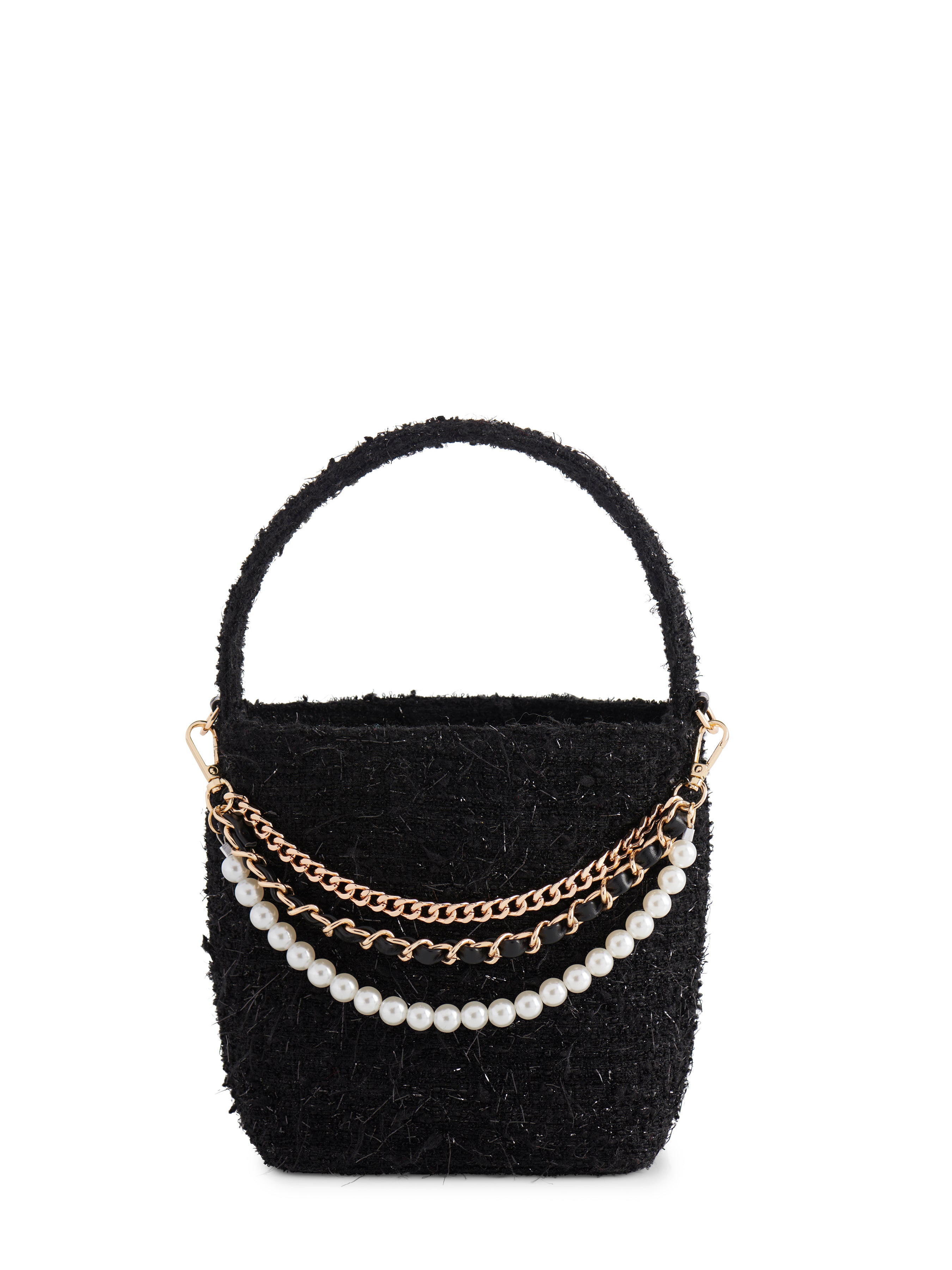 Shiraleah Annie Top Handle Bucket Bag, Black