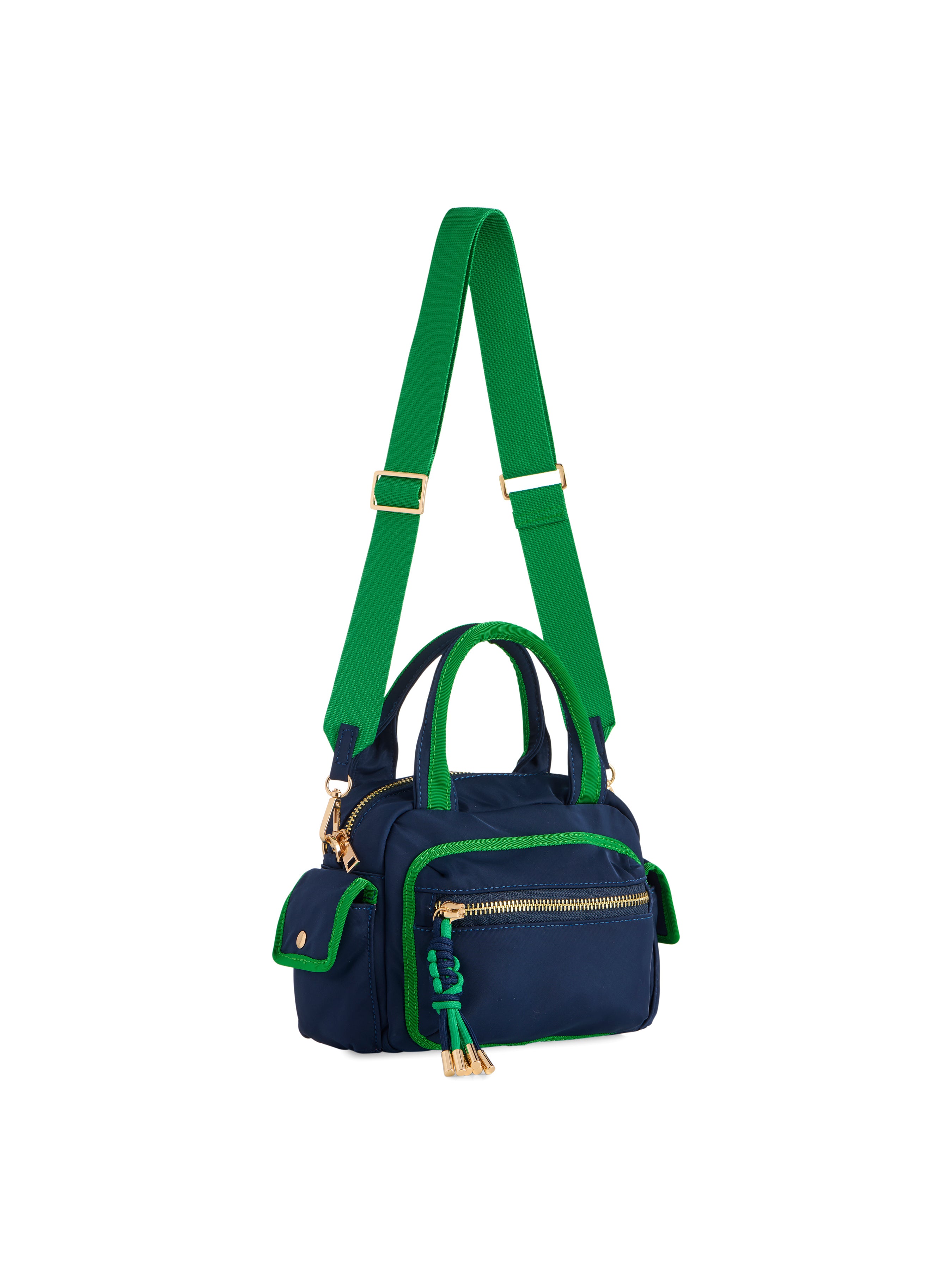 Shiraleah Jet Top Handle Shoulder Bag NAVY