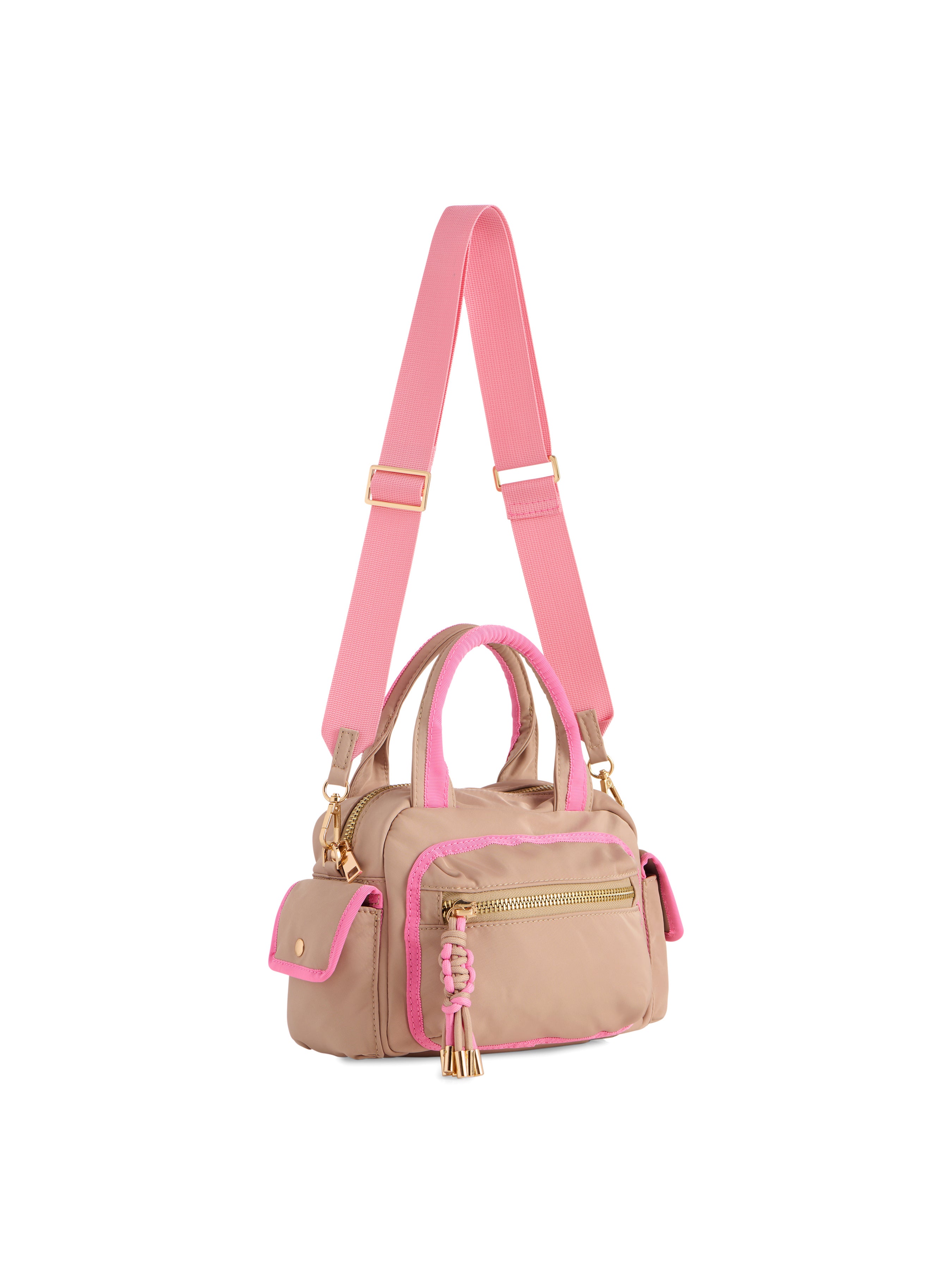 Shiraleah Jet Top Handle Shoulder Bag TAN