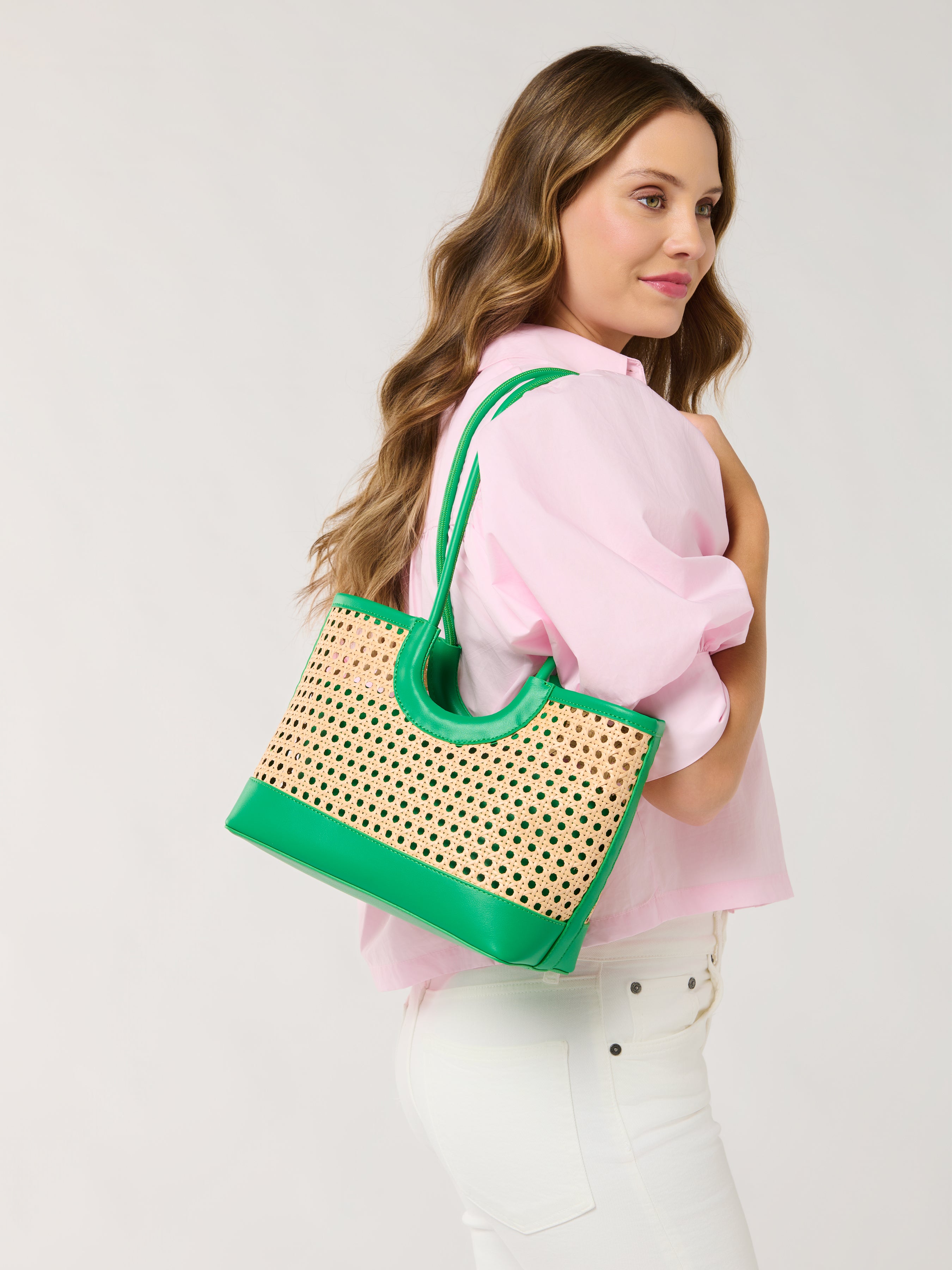 Shiraleah Lyra Mini Tote GREEN