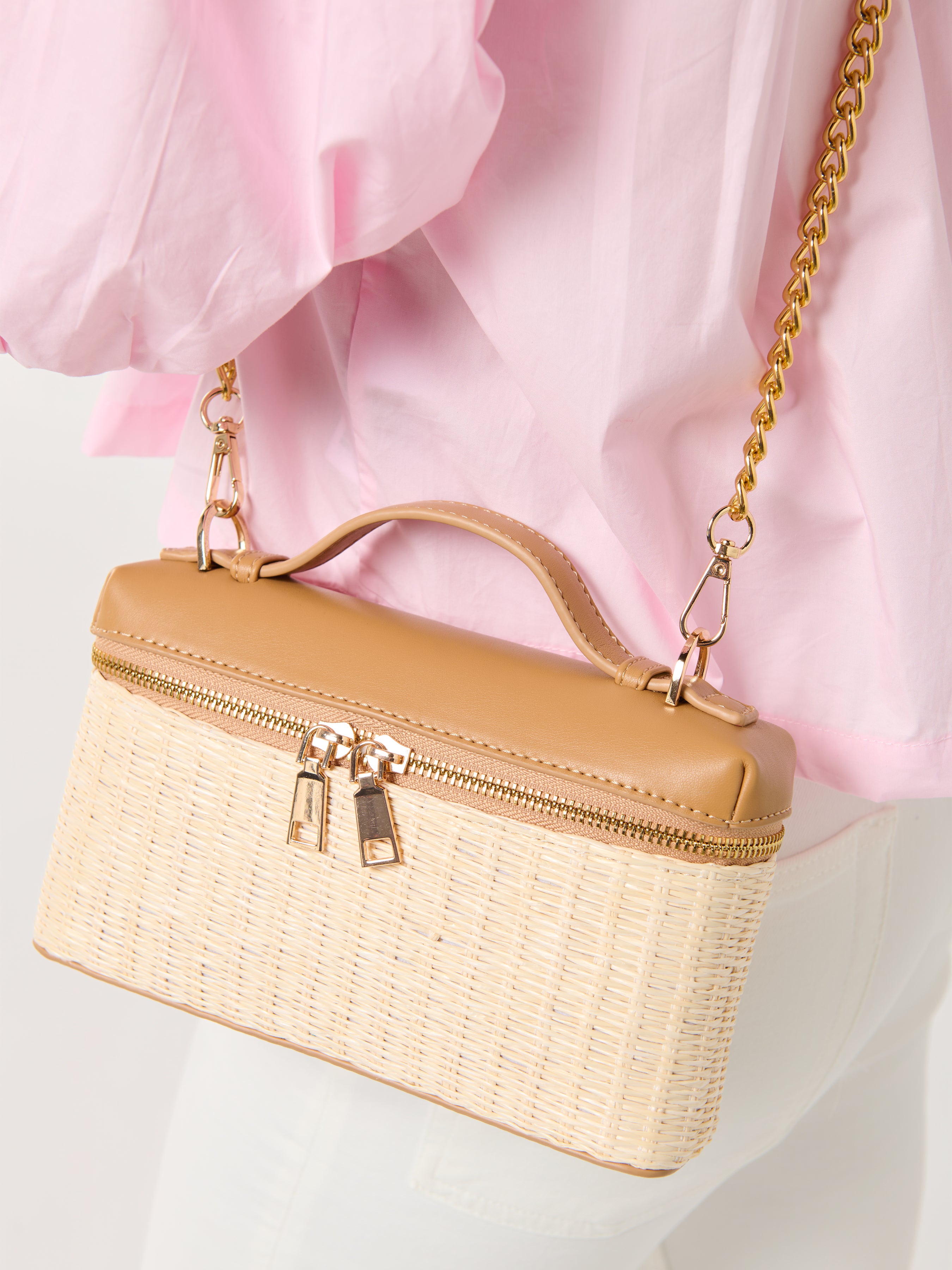 Shiraleah Riley Shoulder Bag TAN