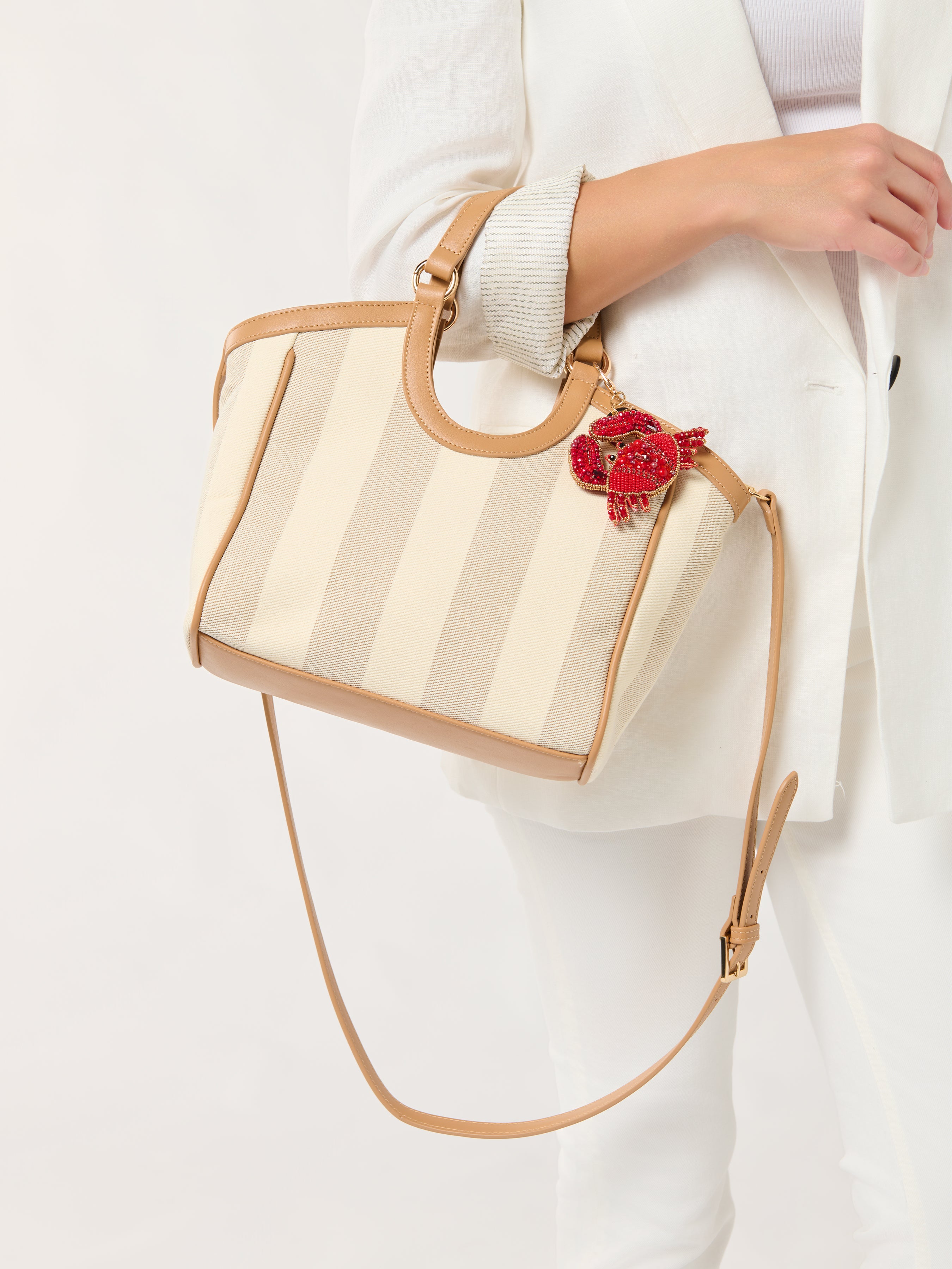 Shiraleah Positano Mini Tote TAN