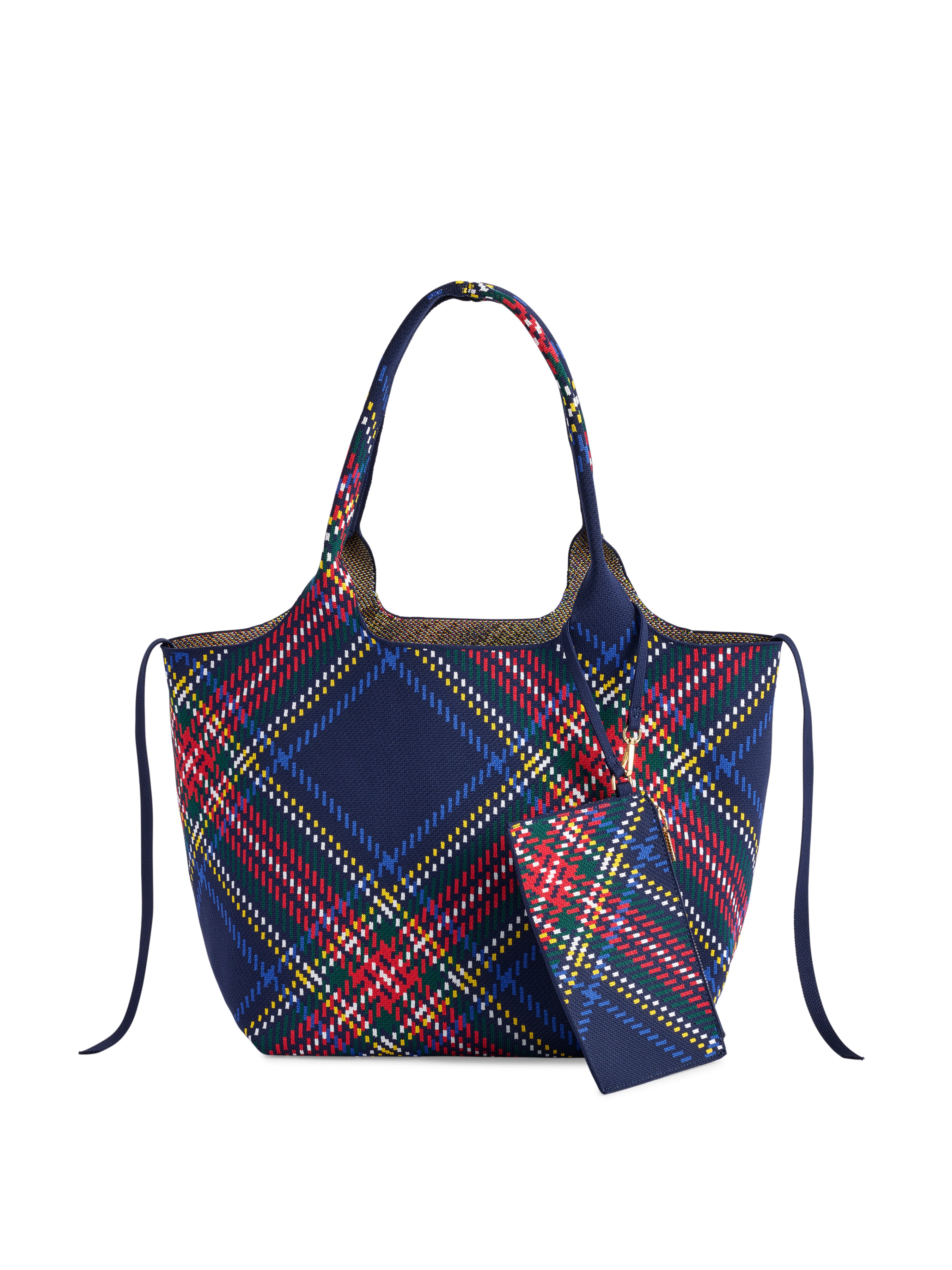 Shiraleah Robbie Plaid Tote BLUE / OS