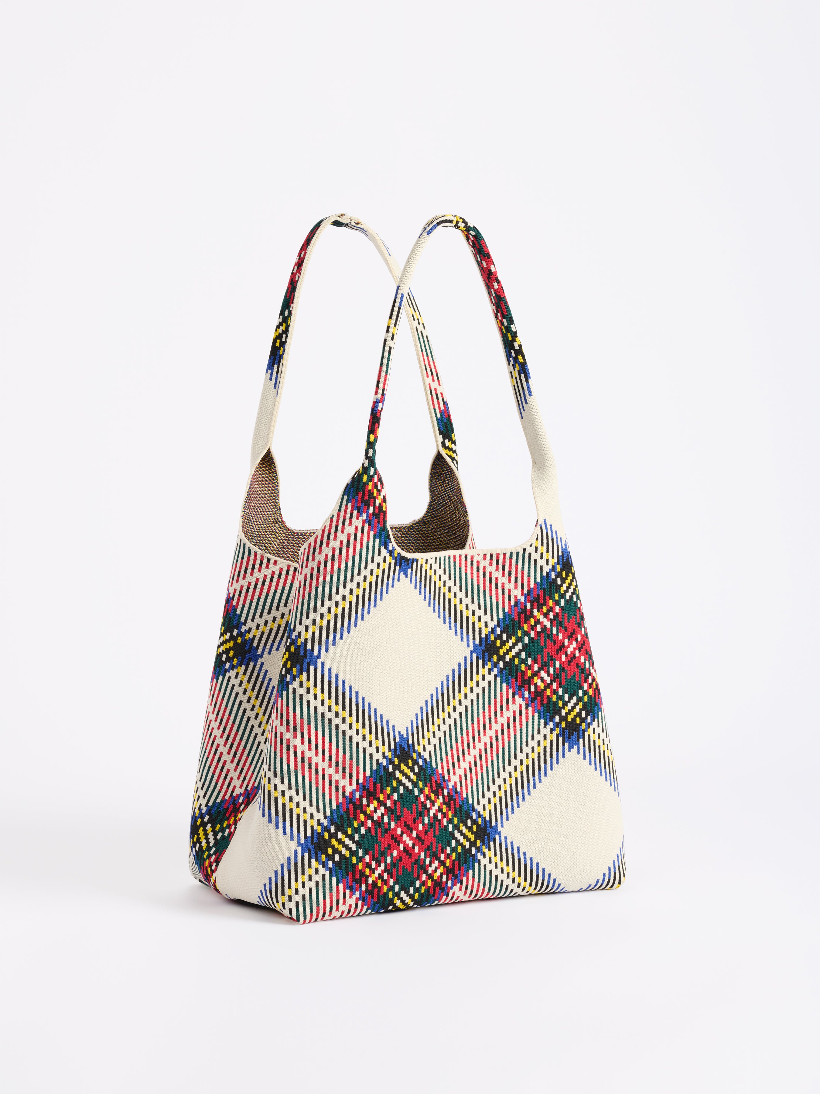 Shiraleah Robbie Plaid Tote IVORY / OS