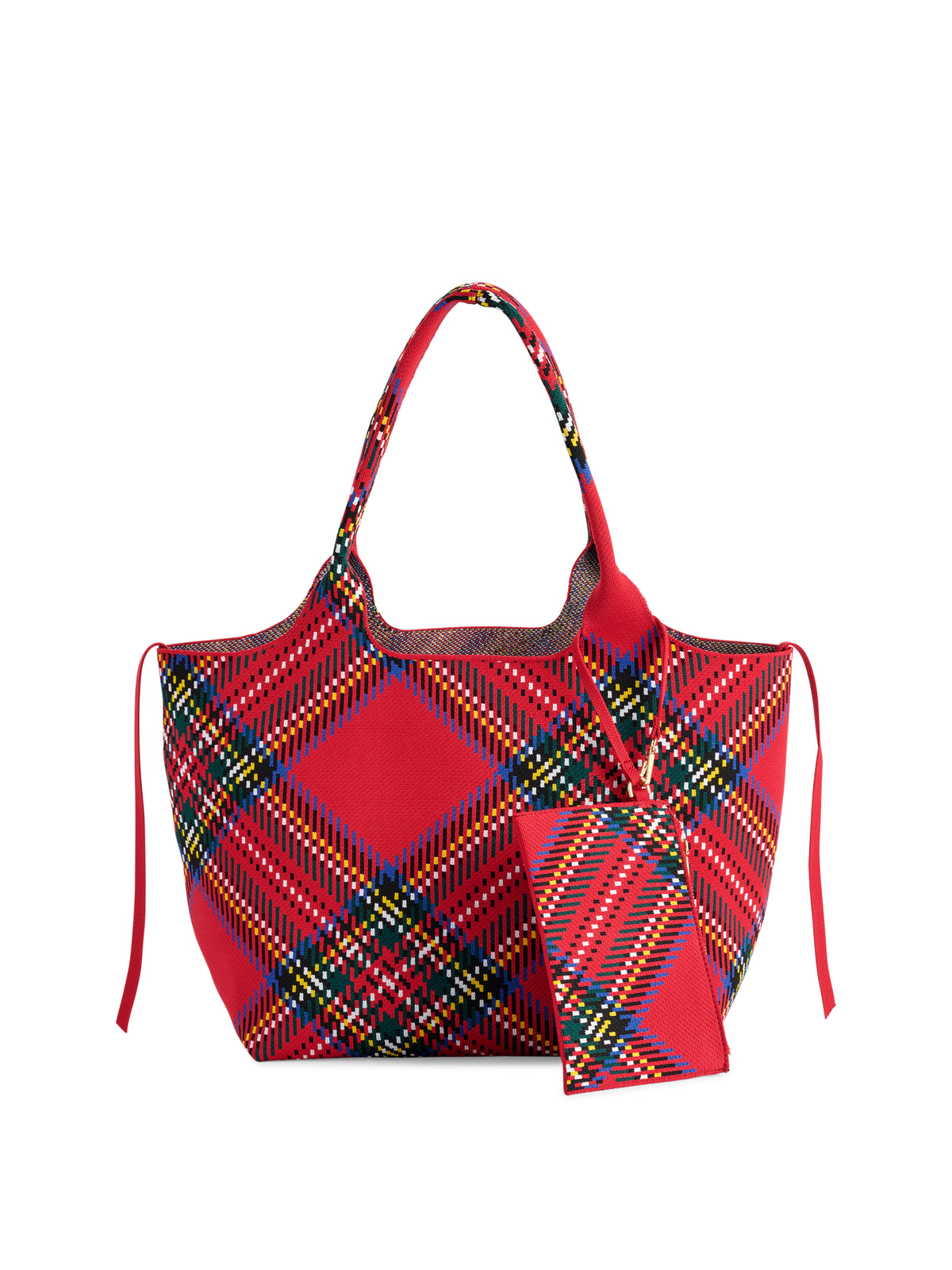 Shiraleah Robbie Plaid Tote RED / OS