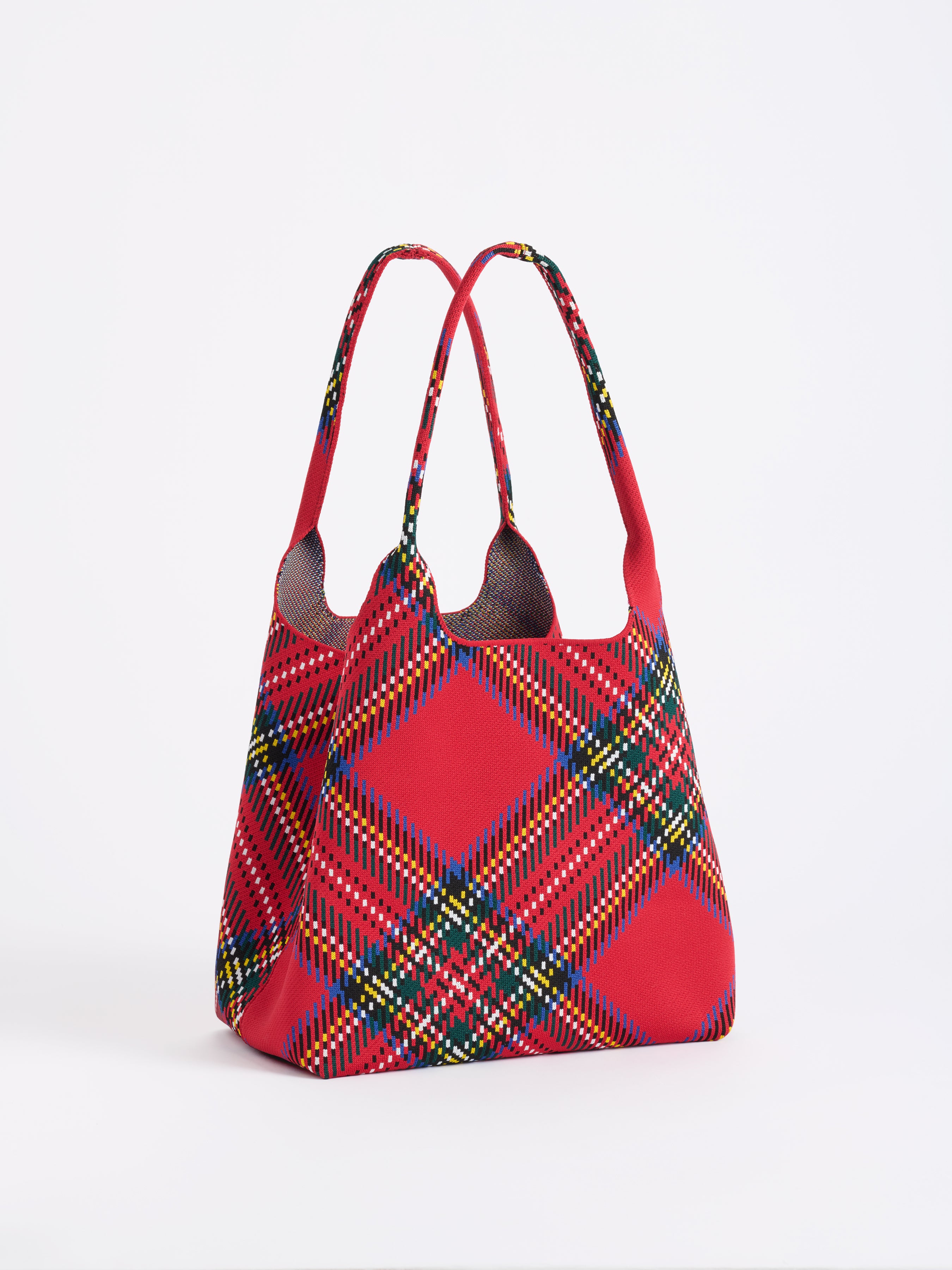 Shiraleah Robbie Plaid Tote RED / OS