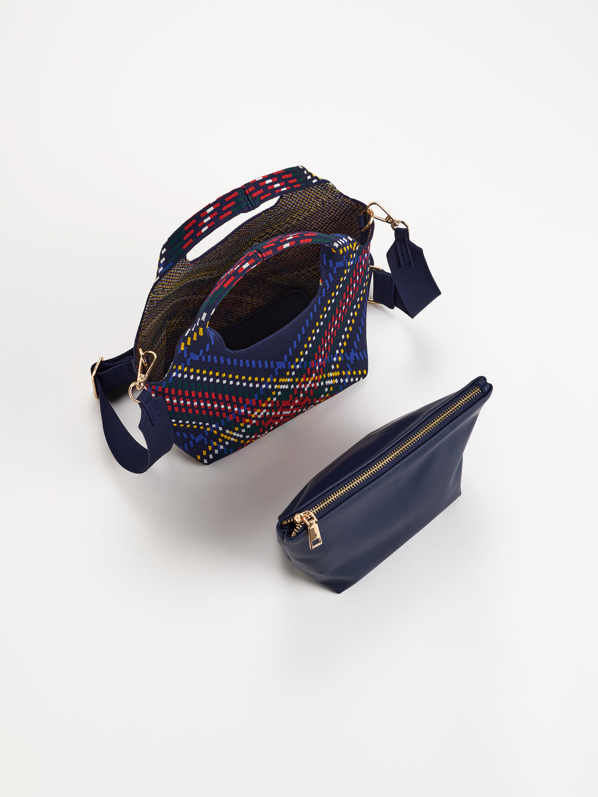 Shiraleah Robbie Plaid Mini Tote BLUE / OS