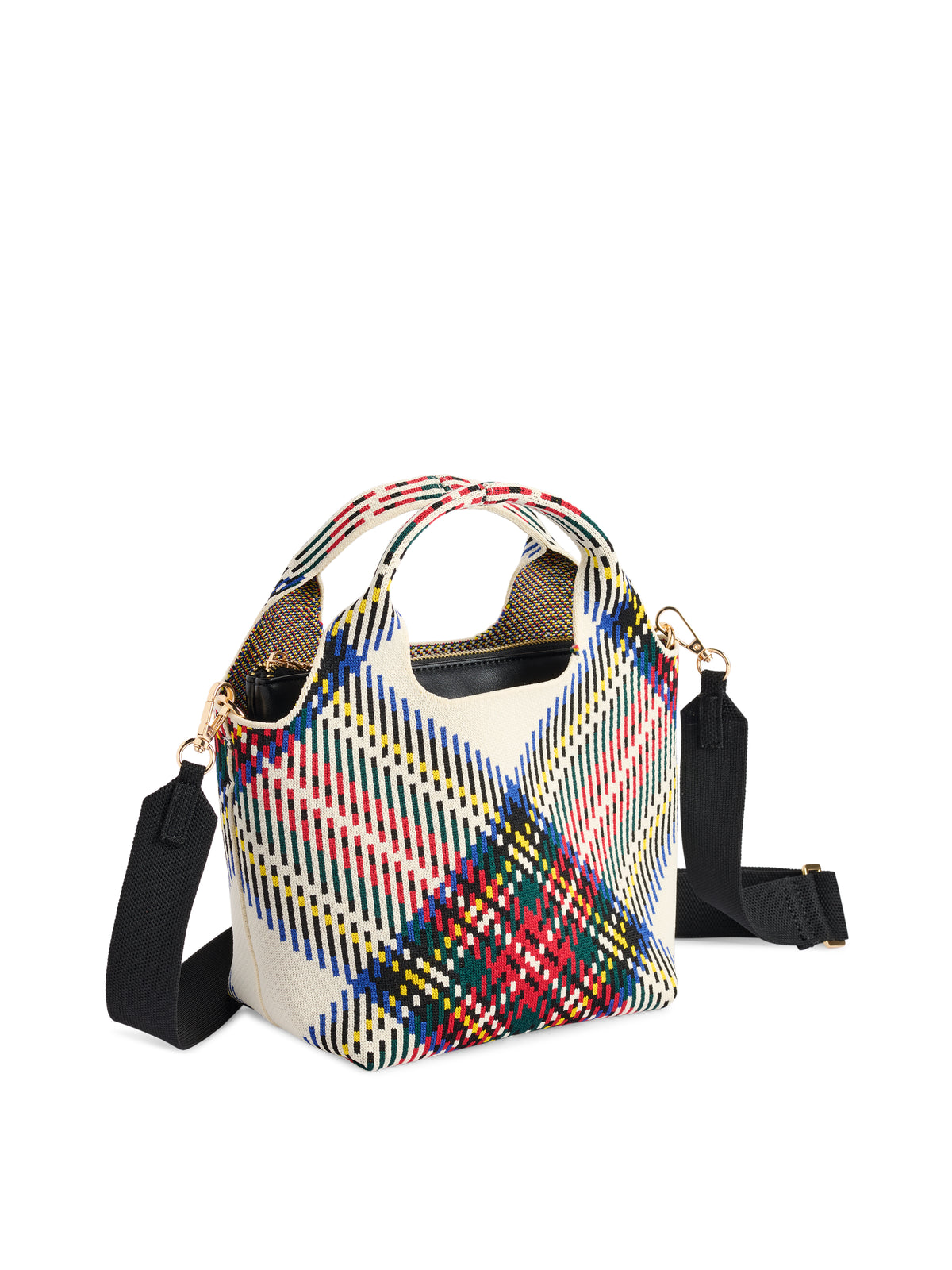 Shiraleah Robbie Plaid Mini Tote IVORY / OS