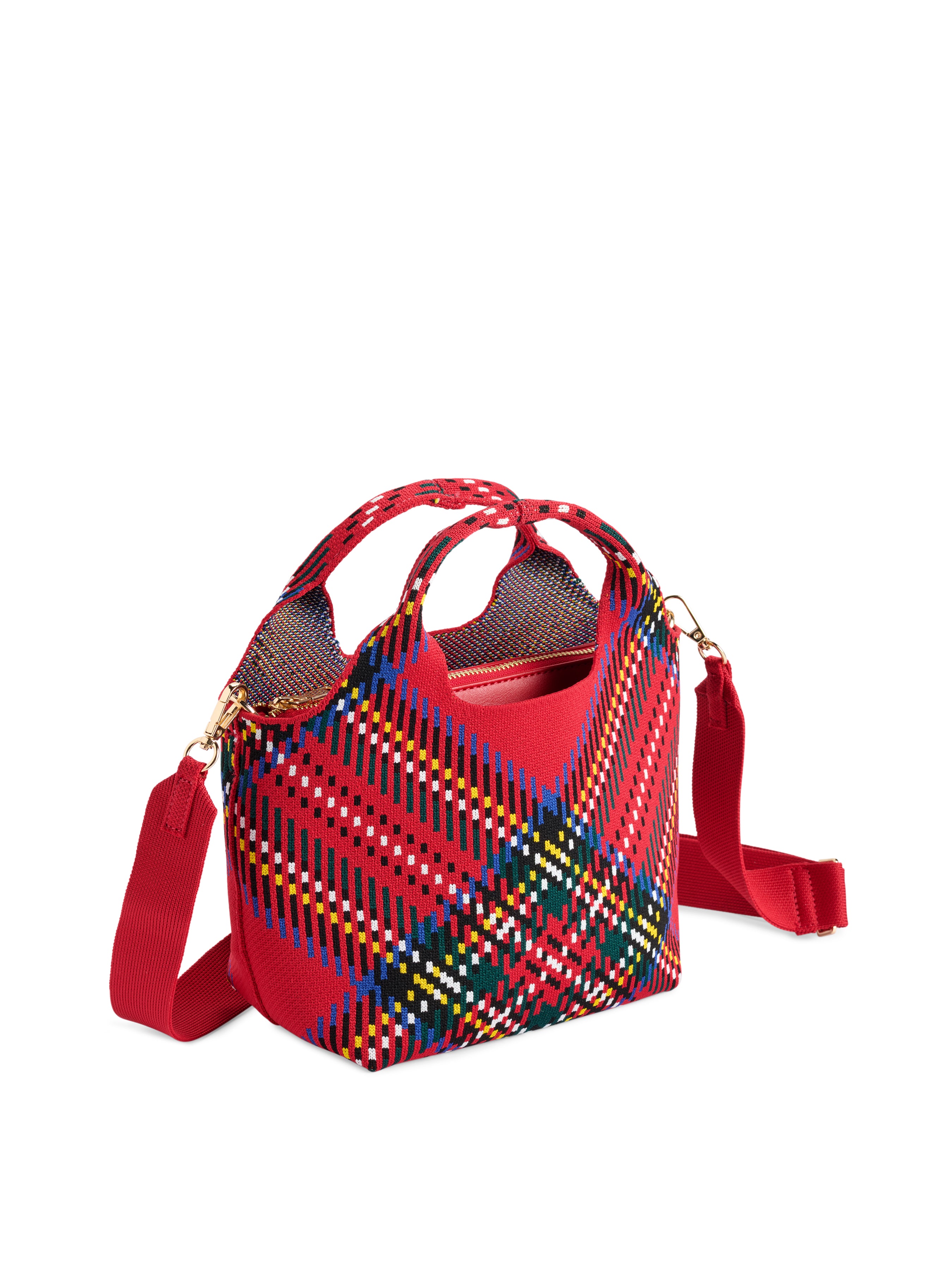 Shiraleah Robbie Plaid Mini Tote RED / OS