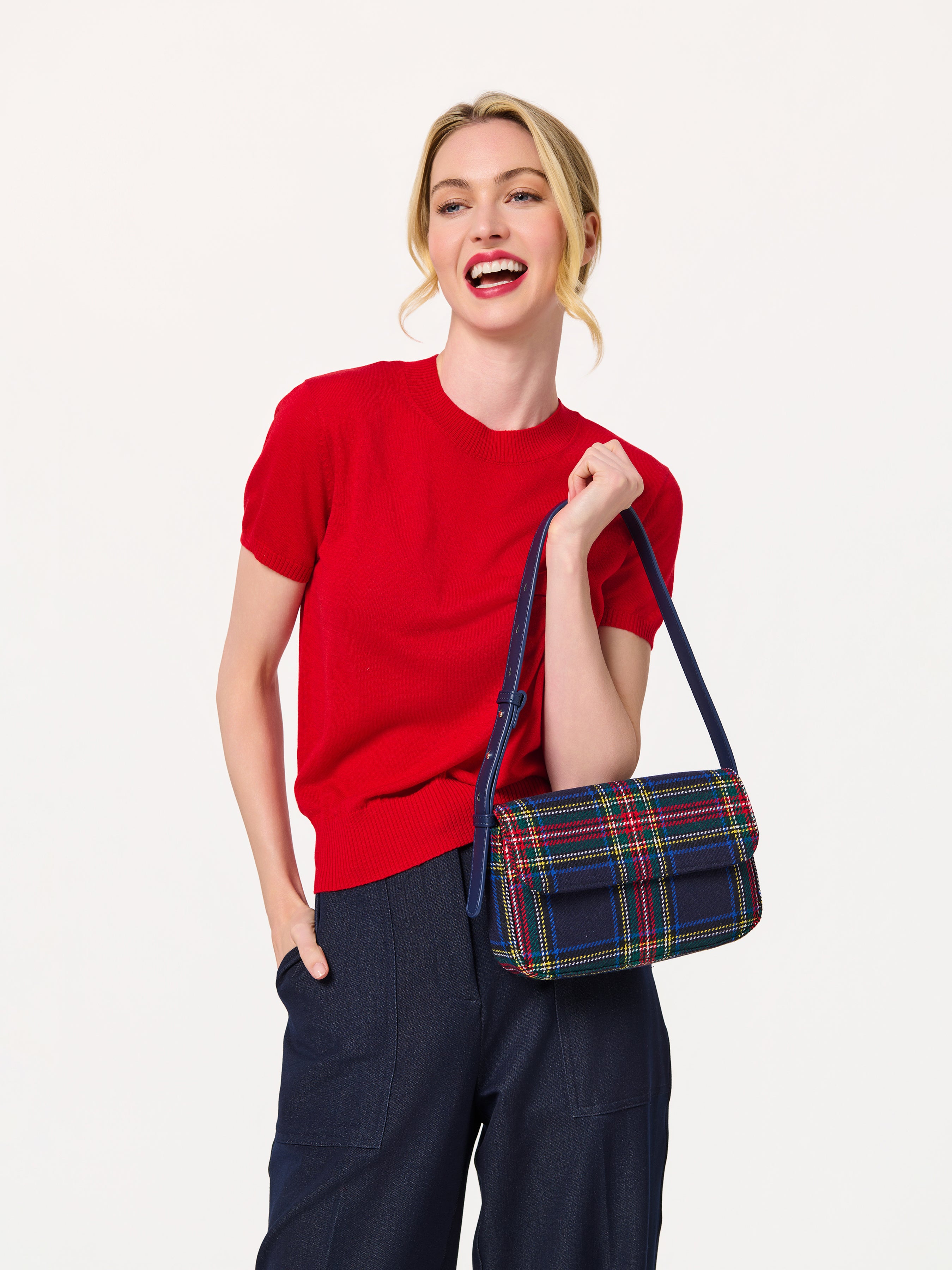 Shiraleah Scottie Shoulder Bag NAVY / OS