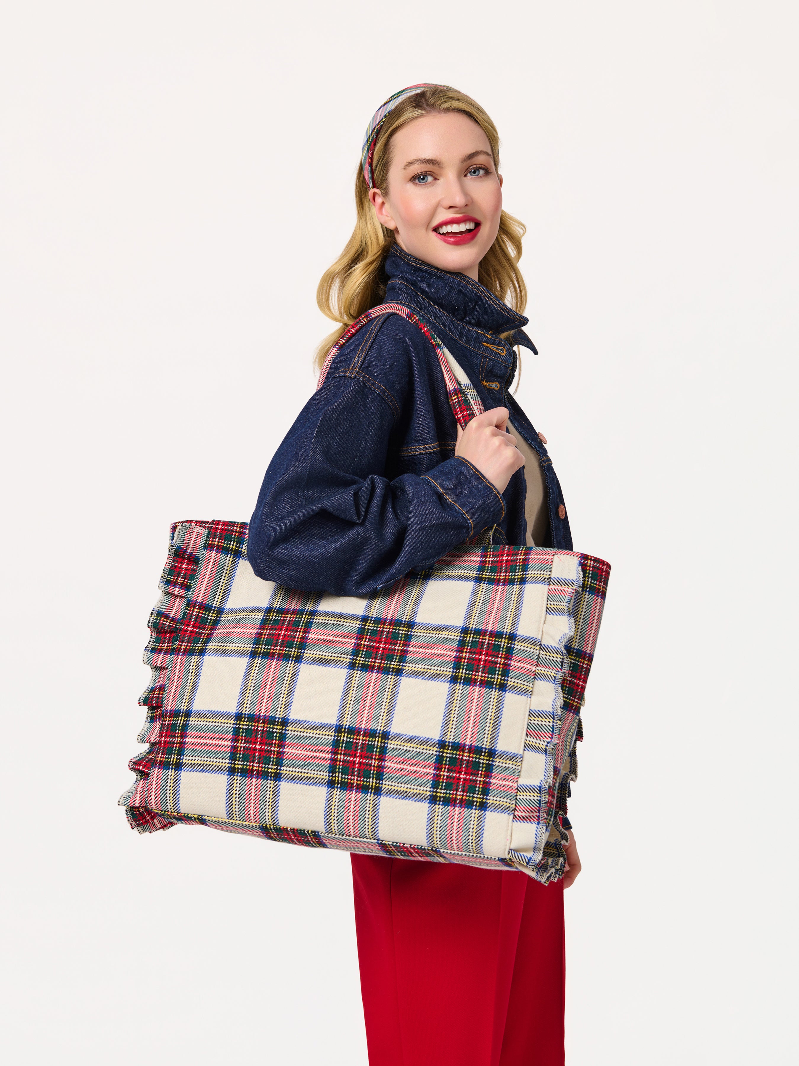 Shiraleah Scottie Ruffle Tote IVORY / OS